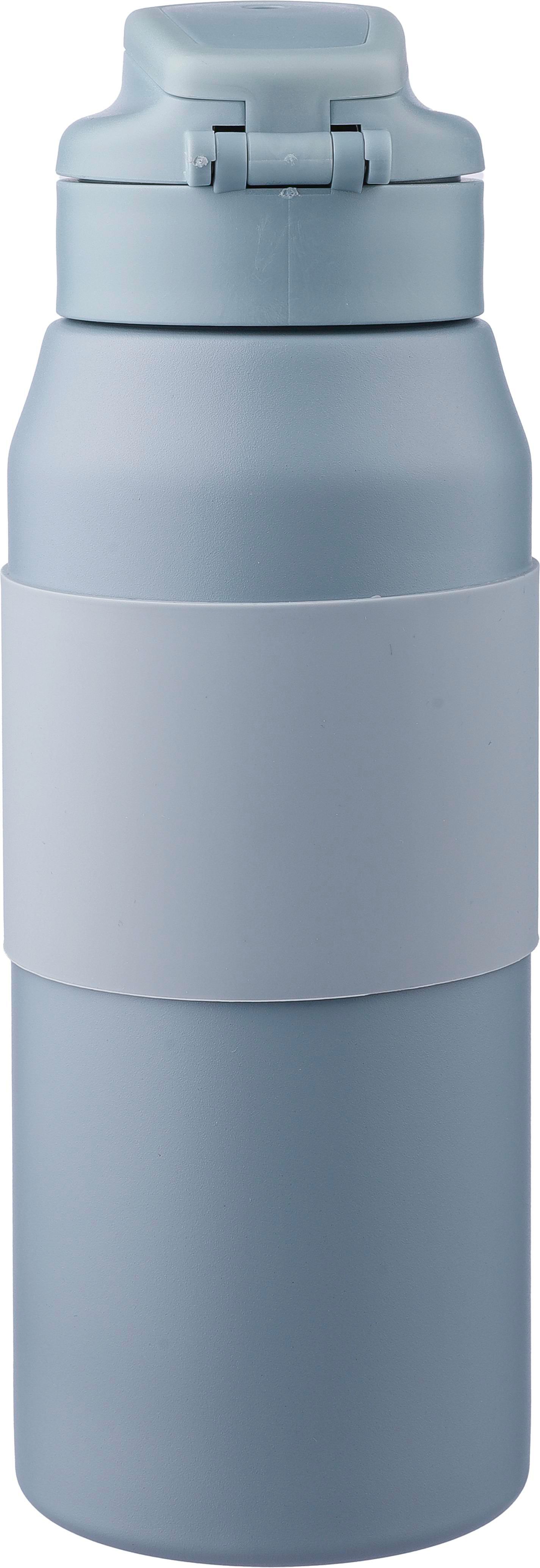Doppelwandige Edelstahl-Trinkflasche 800 ml Katie mit Strohhalm