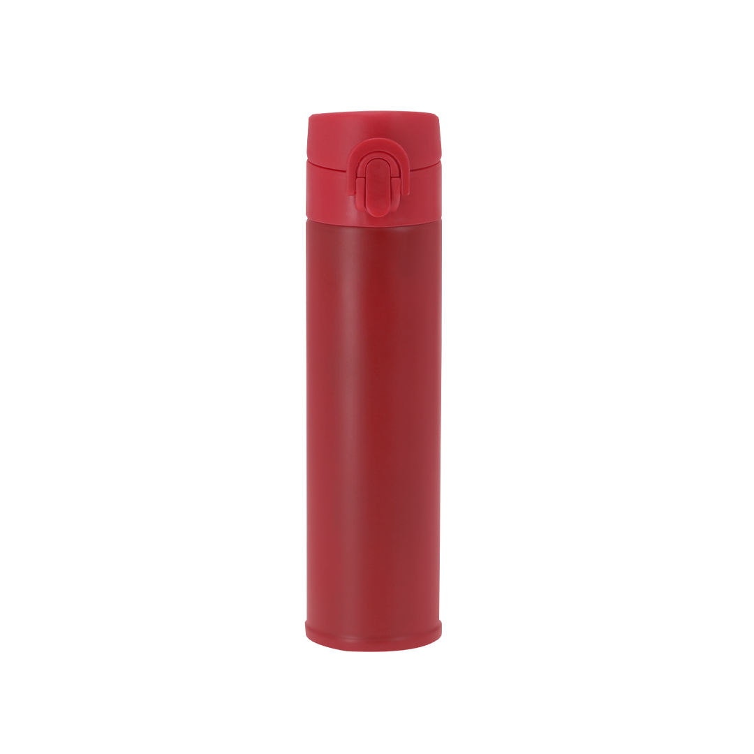 Thermosflasche Poltax Edelstahl 330 ml, doppelter Deckel – bedruckbar