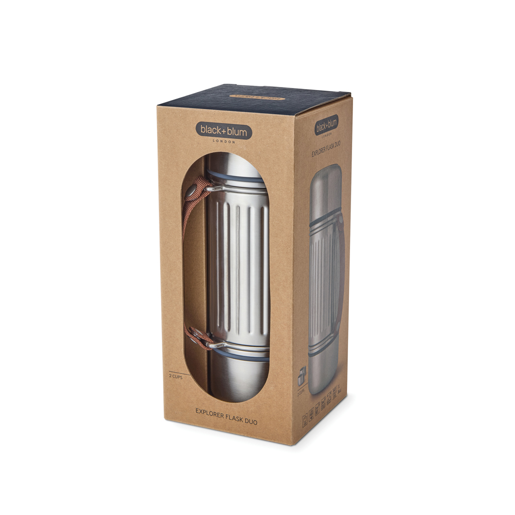 Black + Blum Explorer Duo 1L Edelstahl Isolierflasche bedruckbar