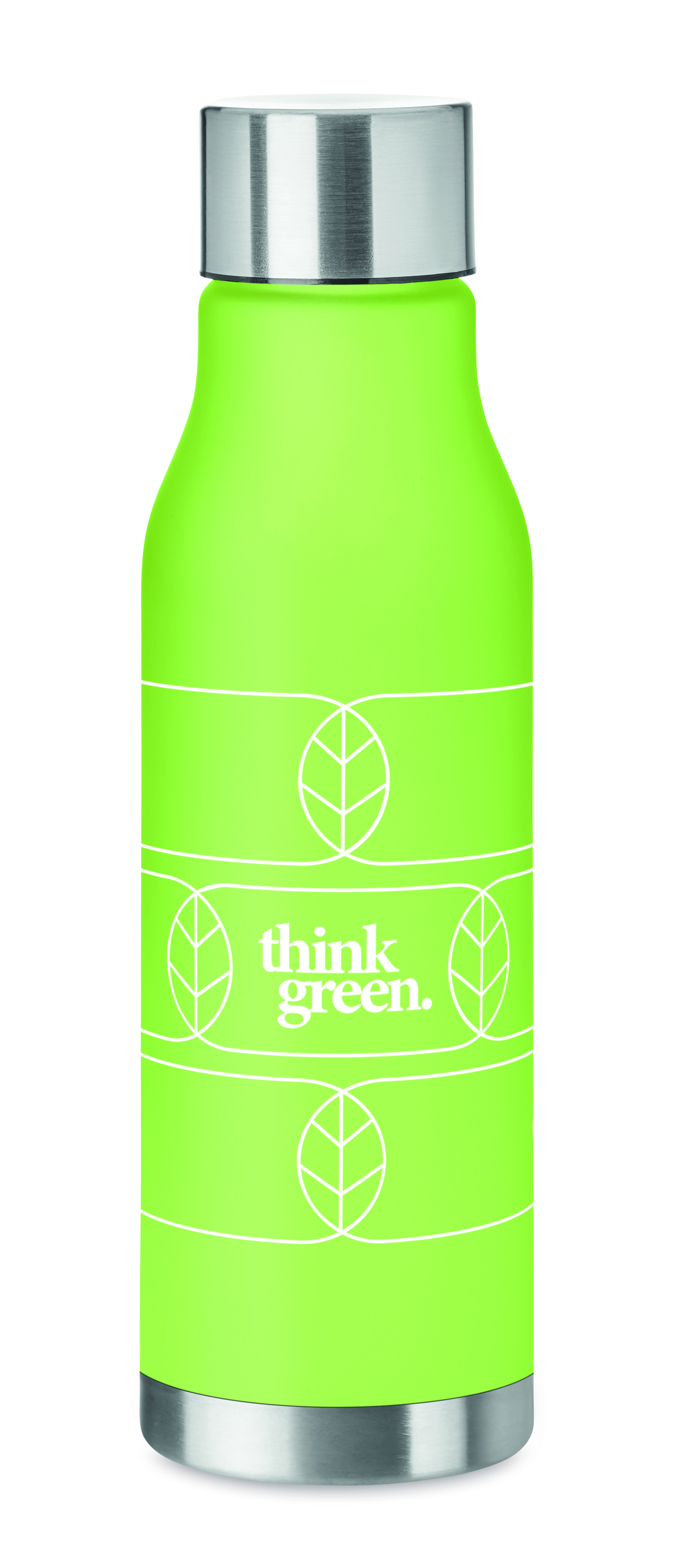 Trinkflasche RPET 600 ml GLACIER – auslaufsicher, BPA-frei, bedruckbar