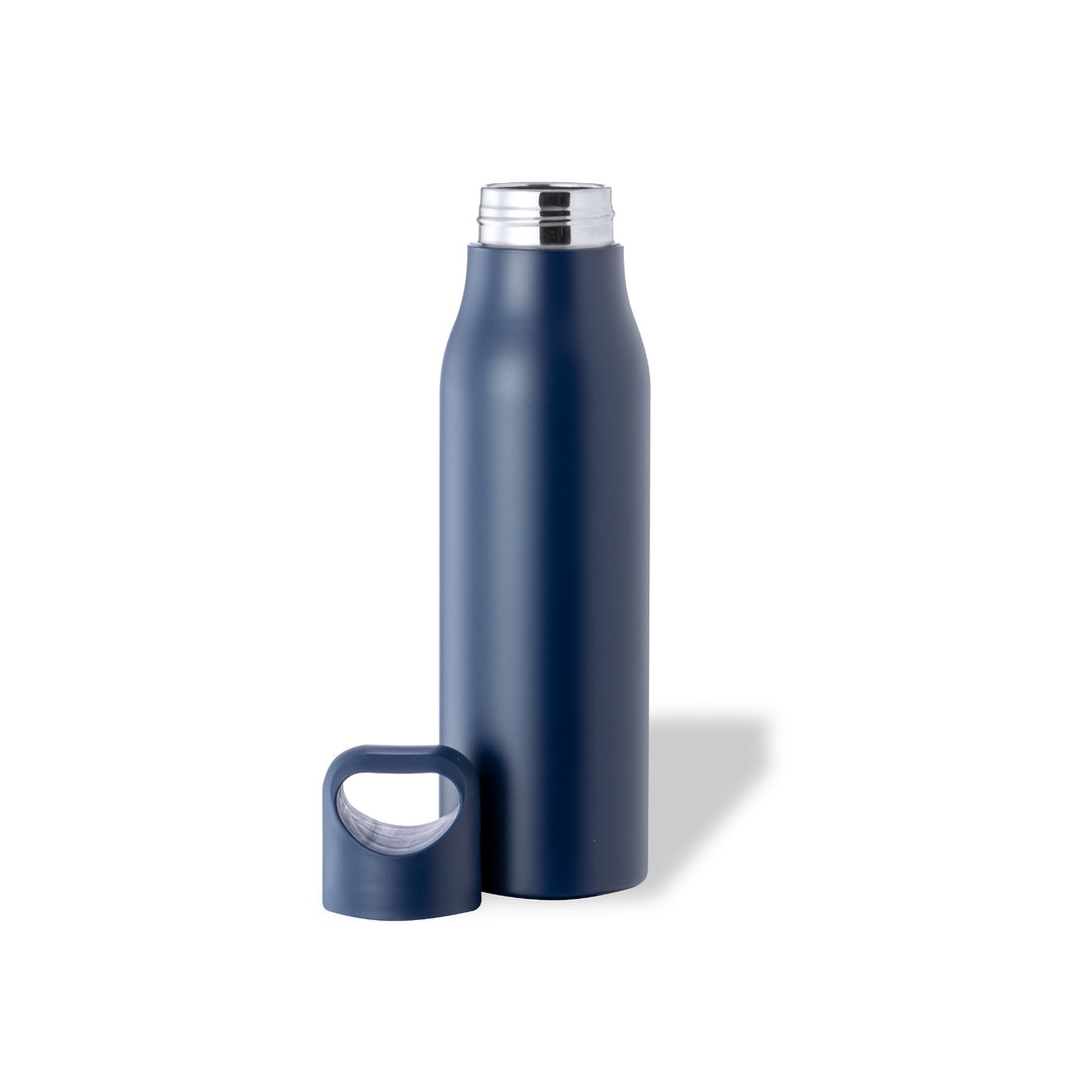 Edelstahl-Trinkflasche Tocker 850 ml mit Tragegriff, bedruckbar