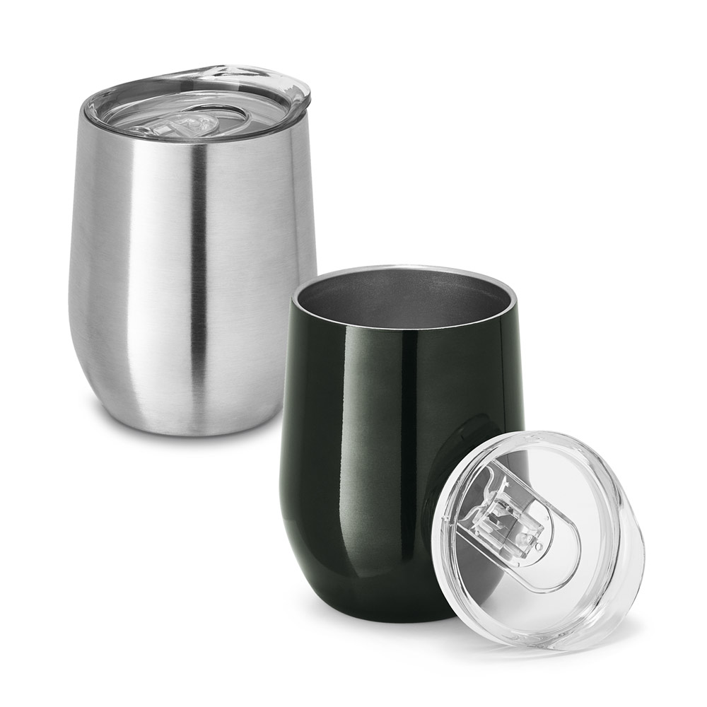 RONDE Reisebecher Edelstahl 400 ml, doppelwandig vakuumisoliert