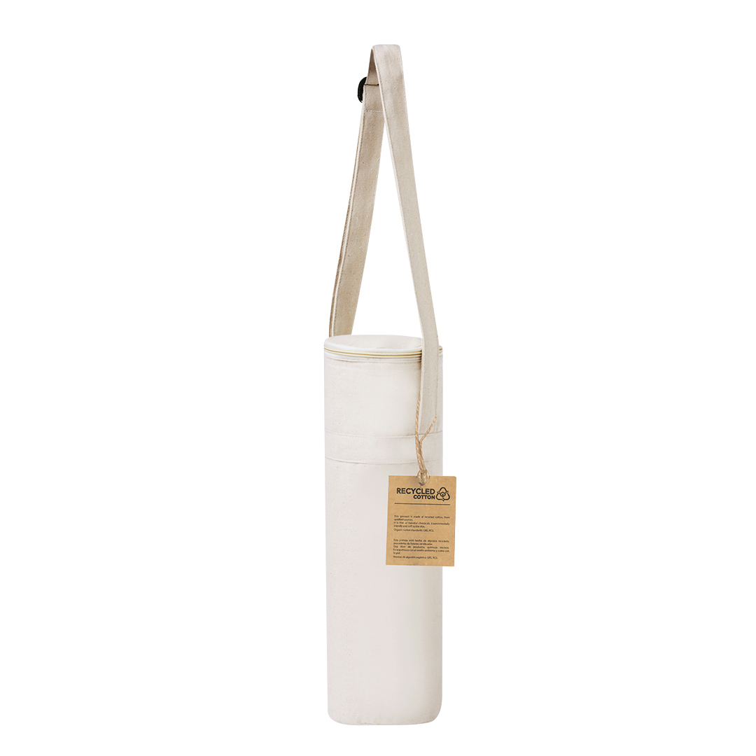 Flaschenkühltasche Sirkin aus recycelter Baumwolle, bedruckbar bis 1,5 l