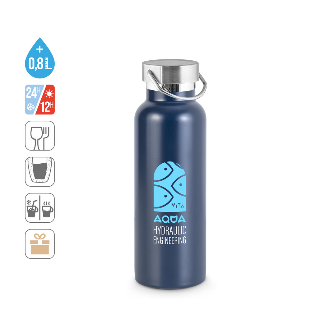 Edelstahlflasche DUPLANTIS 810 ml vakuumisoliert, doppelwandig