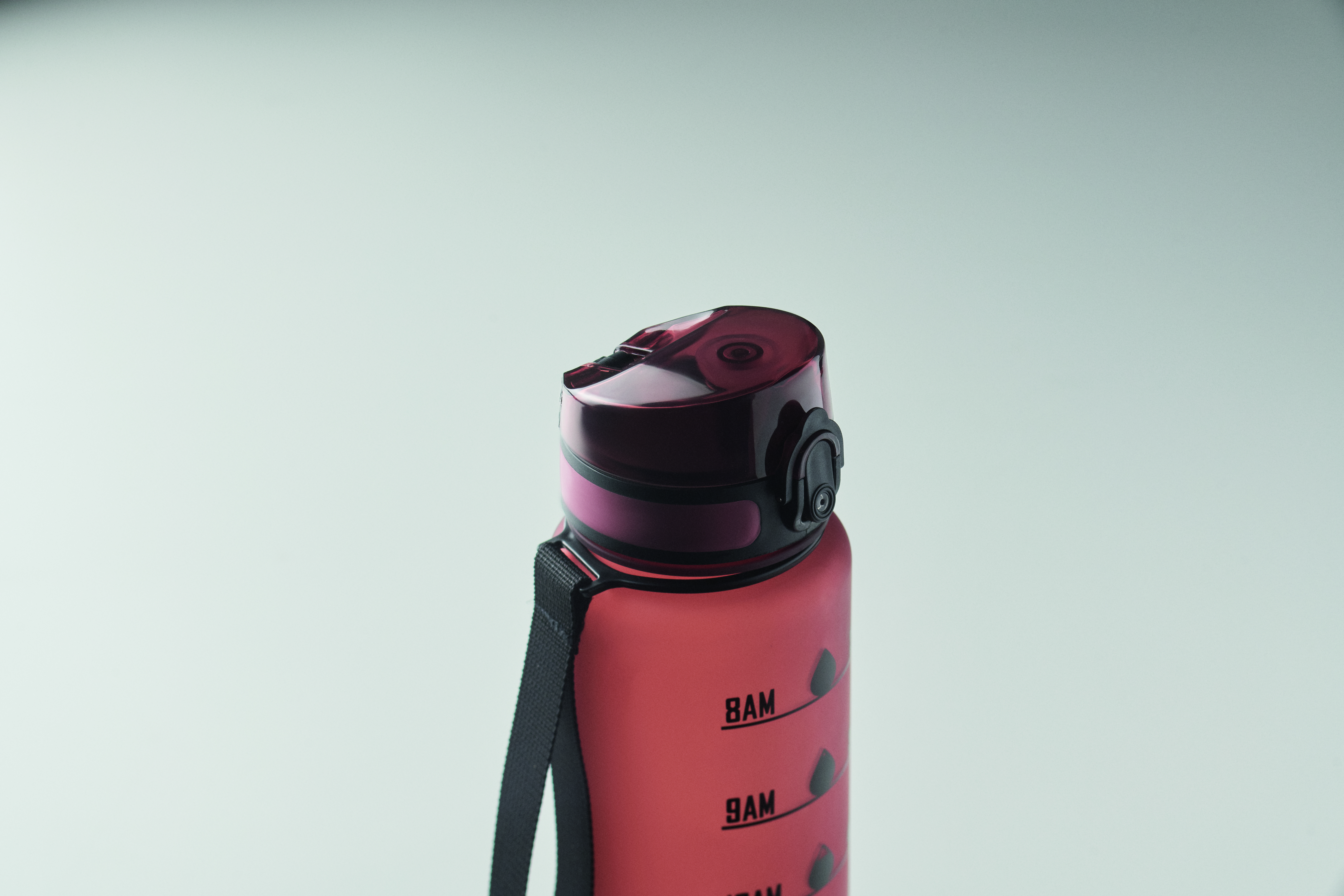 Sport-Trinkflasche RPET 1L ISFORDEN MARK – bedruckbar, mit Trageriemen
