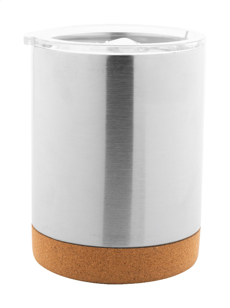Thermobecher Corgox 330 ml – Edelstahl mit Korkfuß, bedruckbar