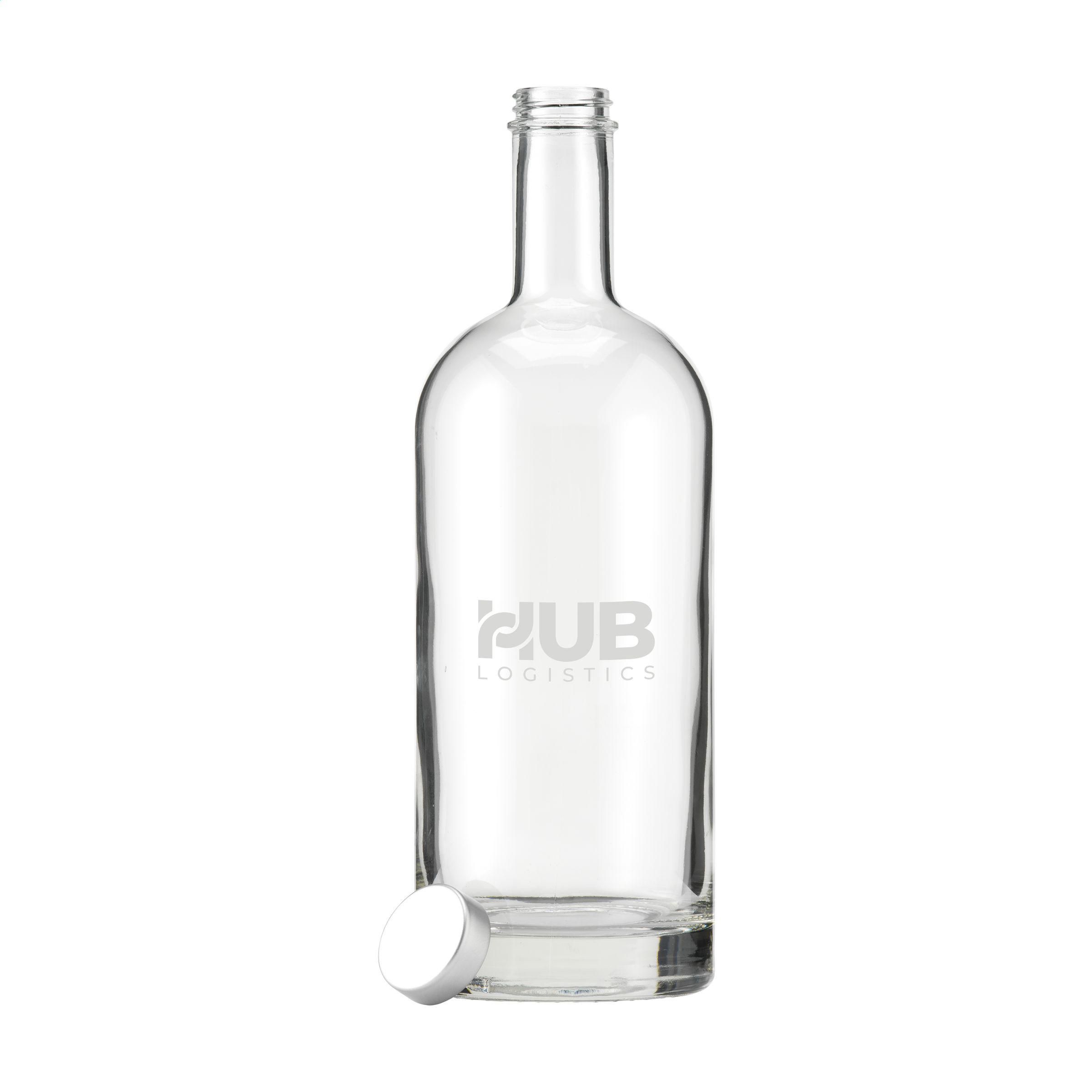 Glasflasche Helsinki 1L mit Schraubverschluss – Werbeflasche bedruckbar
