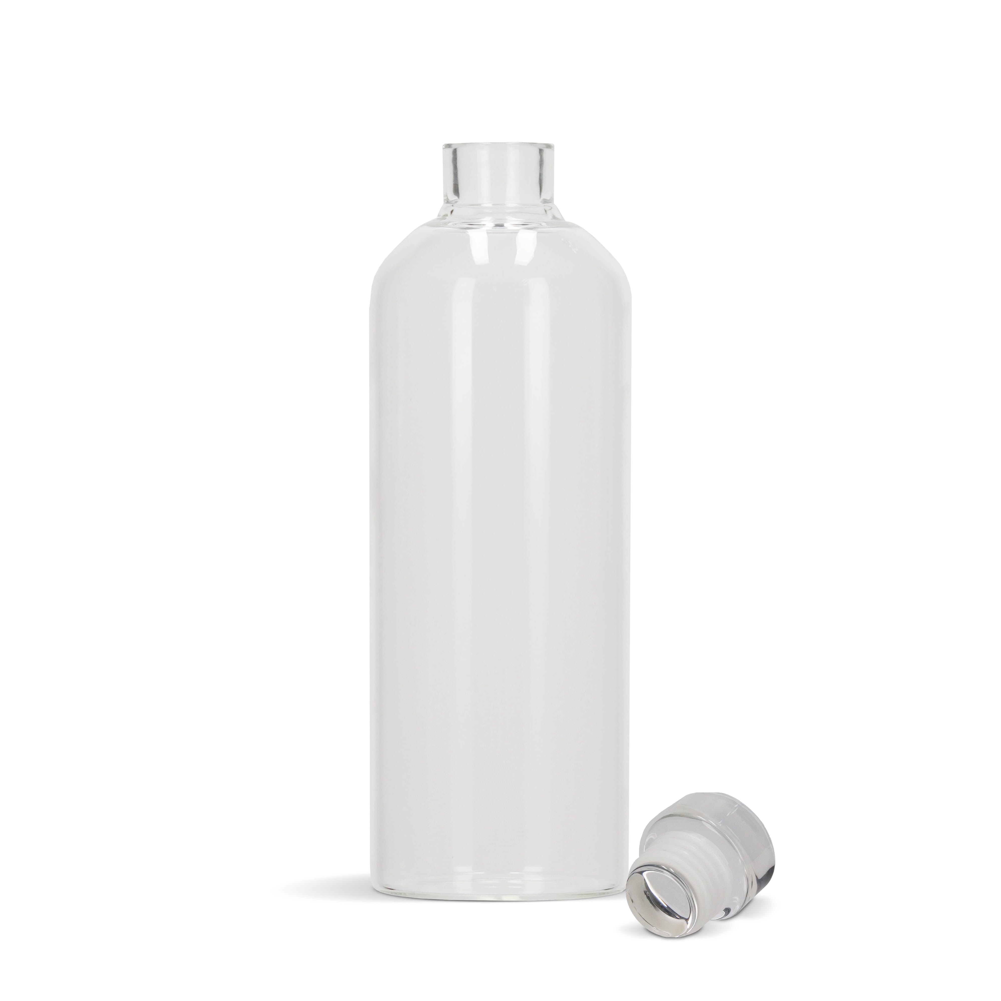 Glasflasche 1000 ml aus Borosilikatglas – Trinkflasche bedruckbar