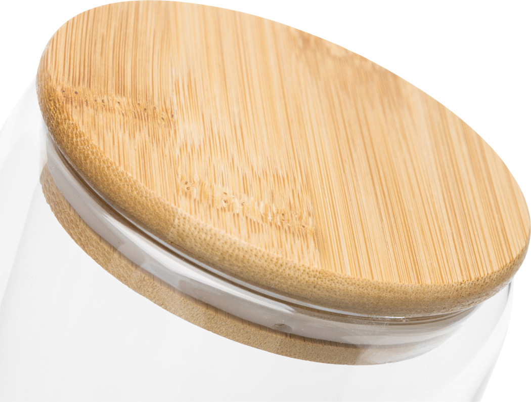 Doppelwandiges Glas BAMBOO ART M, ca. 350 ml, Bambusdeckel – bedruckbar