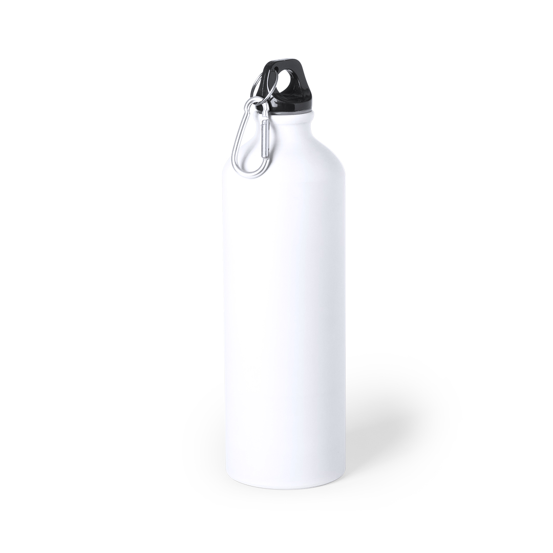 Aluminium-Trinkflasche Delby 800 ml mit Karabiner, bedruckbar