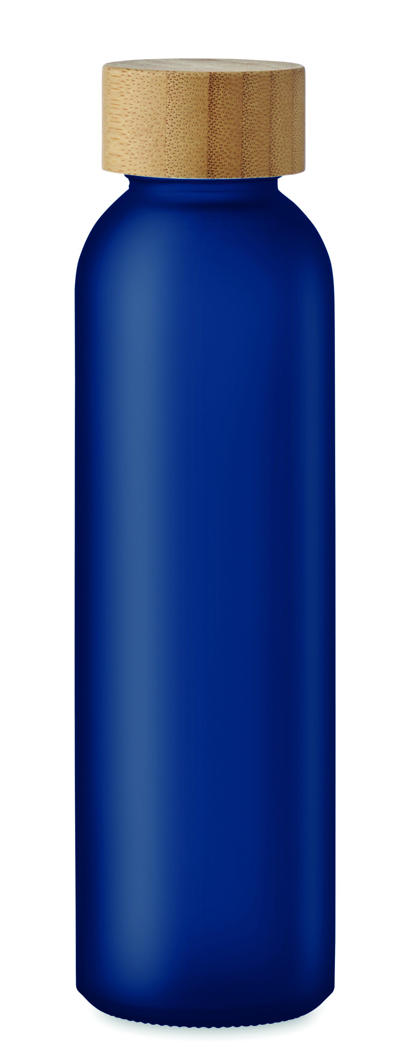 Glasflasche 500 ml mit Bambusdeckel - bedruckbar, auslaufsicher
