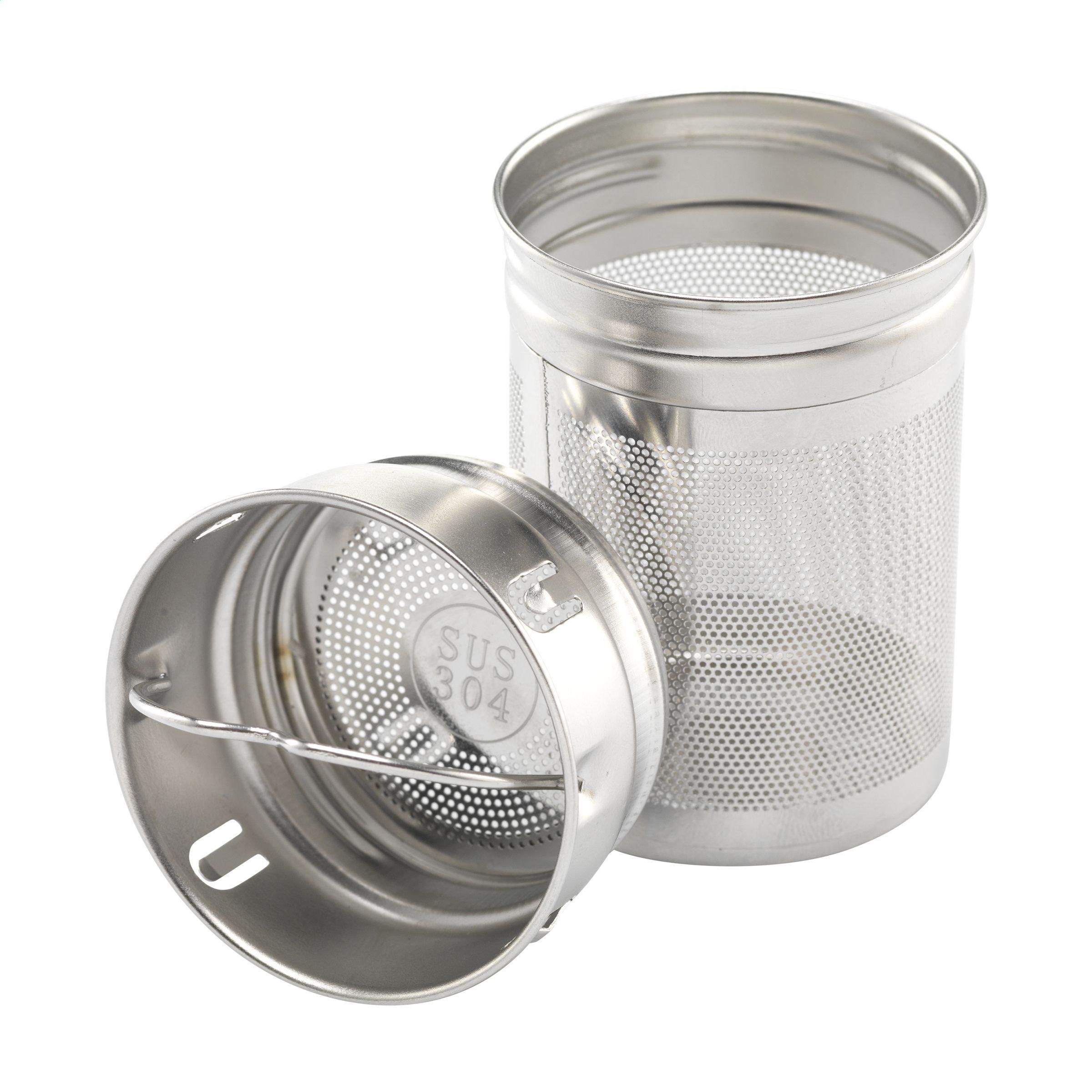 Teeflasche 300 ml aus Borosilikatglas mit Teefilter & Bambus