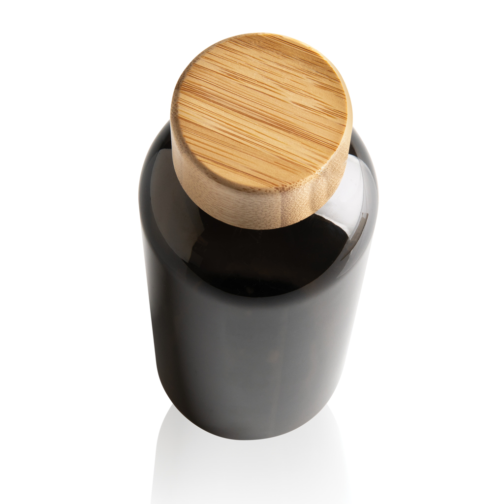 rPET Trinkflasche 660ml mit Bambus-Deckel zum Bedrucken | RCS