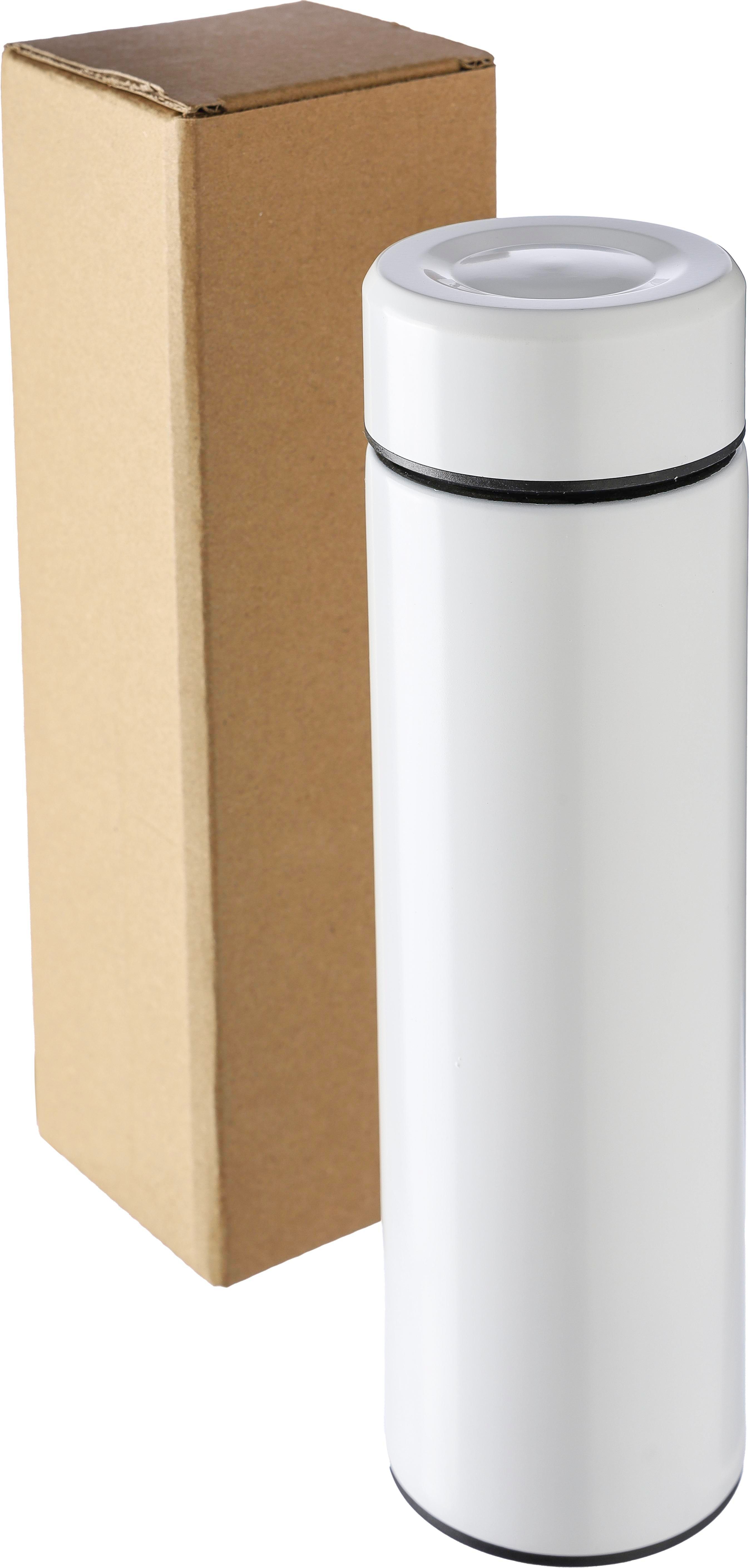 Edelstahlflasche 425 ml Mary – doppelwandig mit Teesieb, bedruckbar
