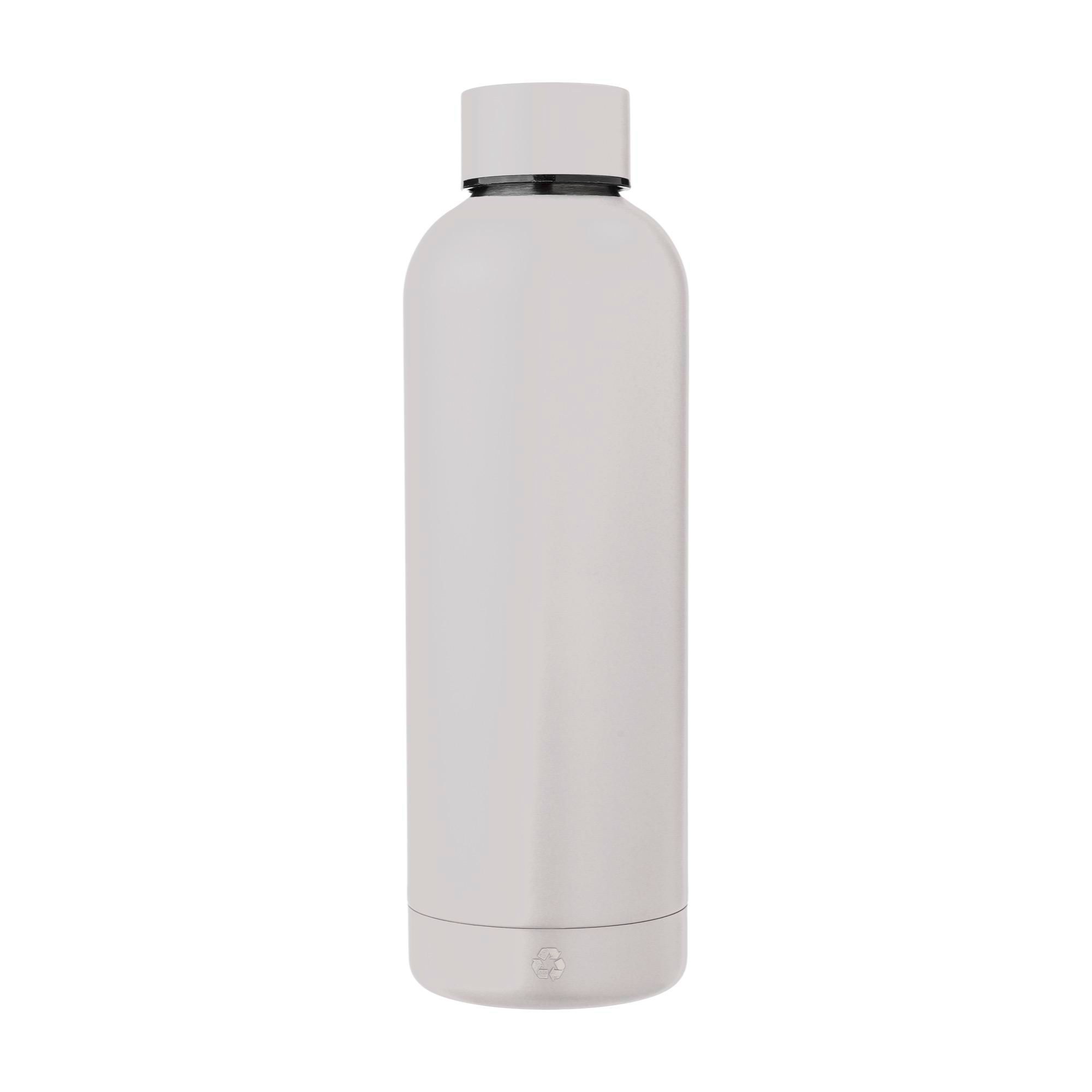 Edelstahl-Trinkflasche recycelt, 500 ml, doppelwandig, bedruckbar