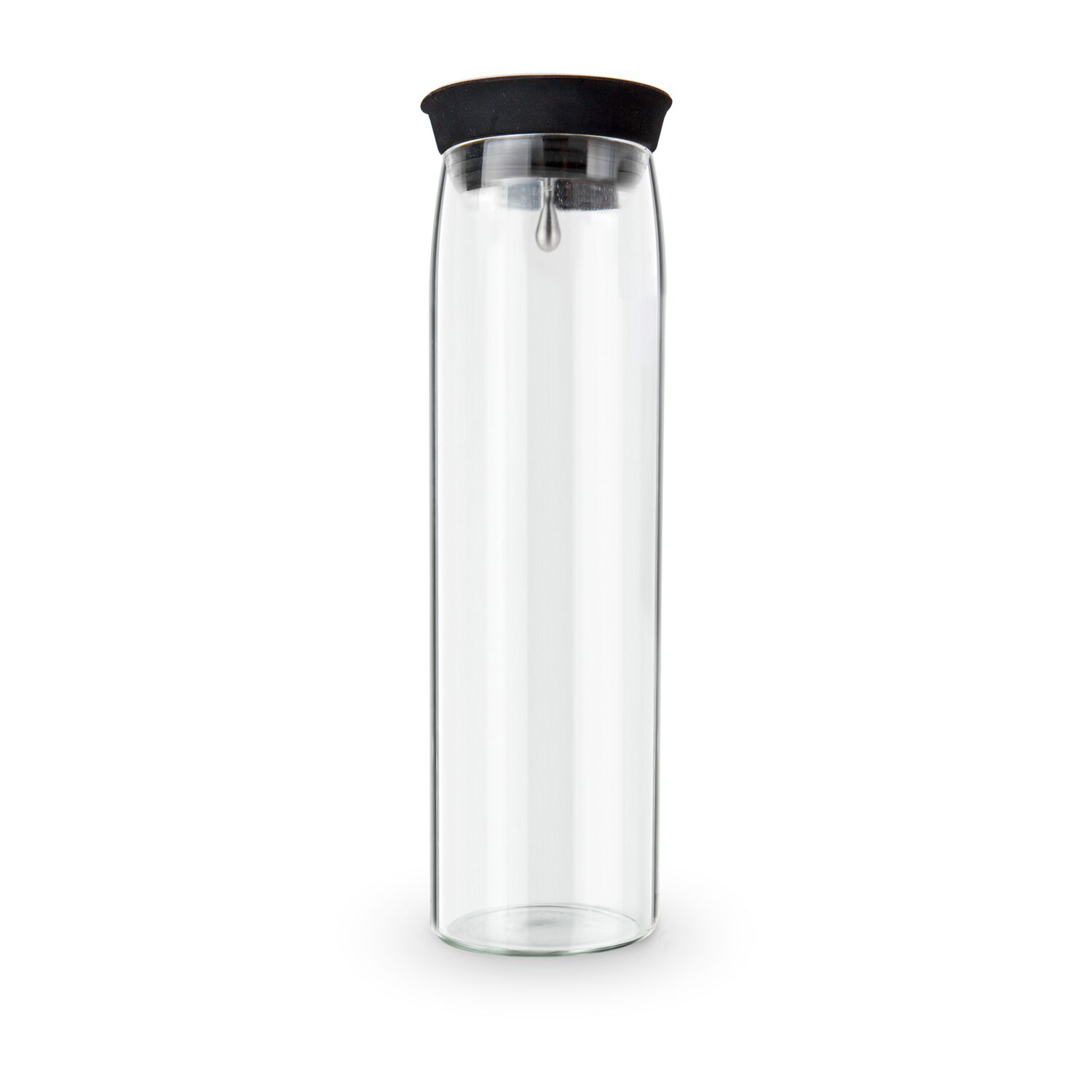 ROMINOX® Glaskaraffe Silika 1000 ml aus Borosilikatglas, bedruckbar