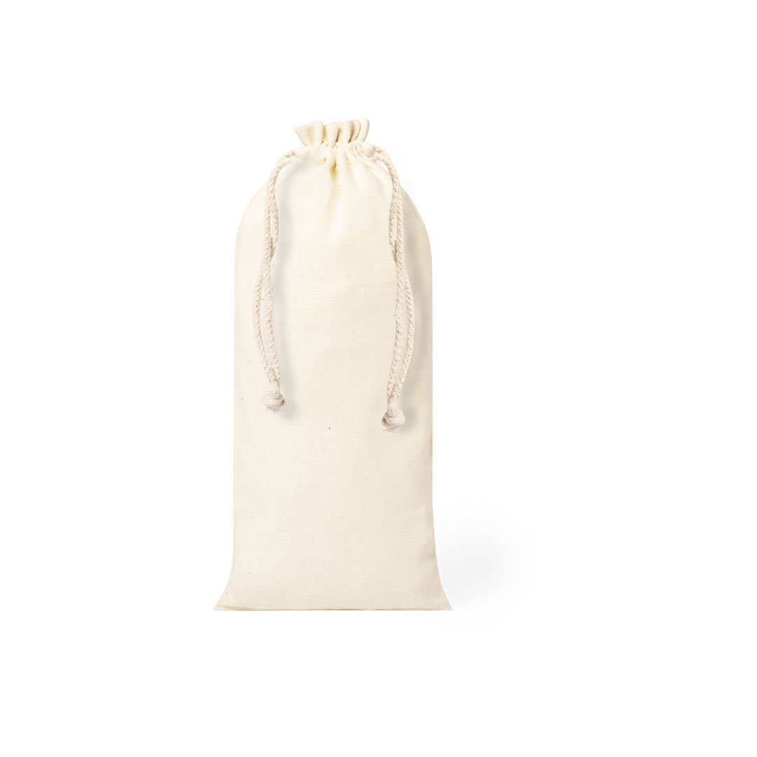 Flaschen-Tasche Marcex aus Baumwolle 12x33 cm – bedruckbar