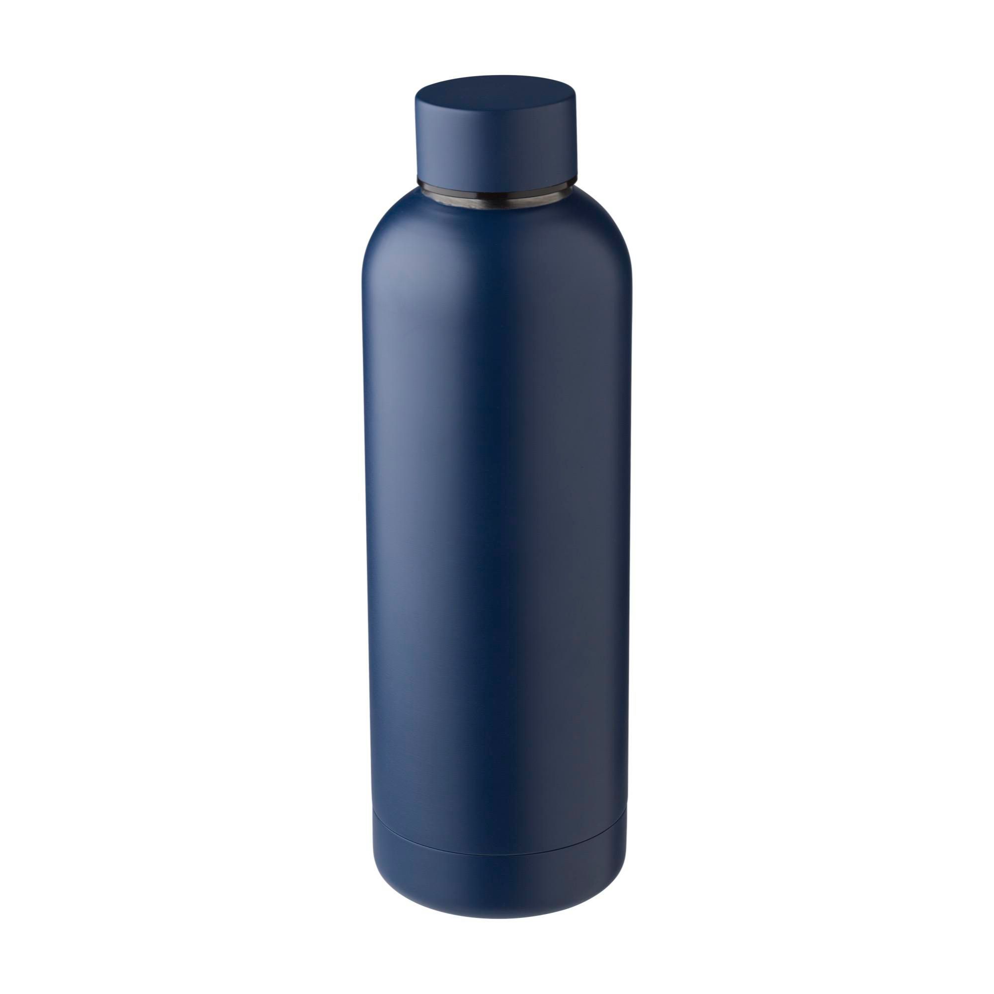 Edelstahl-Trinkflasche recycelt, 500 ml, doppelwandig, bedruckbar