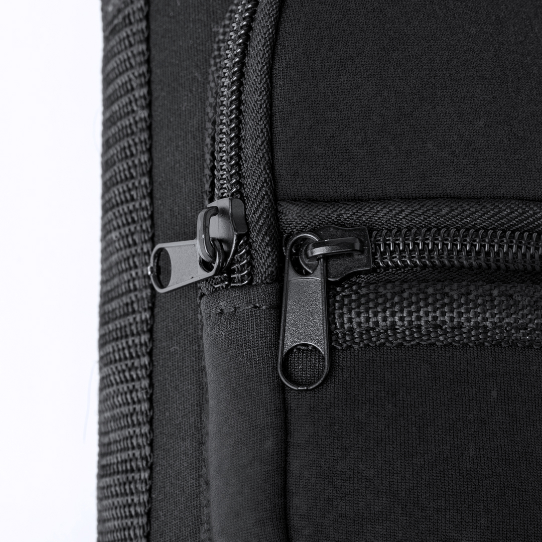 Flaschenhalter Rafle aus Softshell – mit Schultergurt, bedruckbar