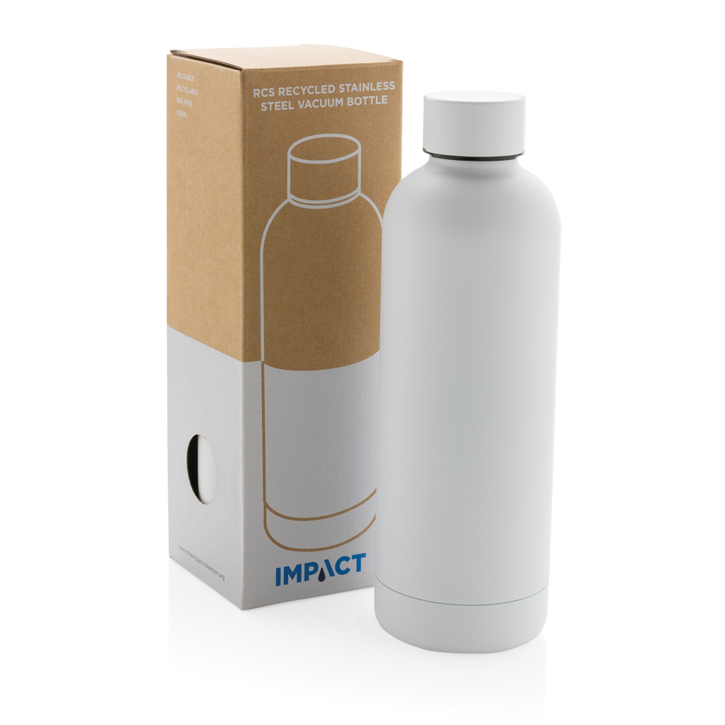 Impact Vakuumflasche 500 ml recycelter Edelstahl RCS – bedruckbar
