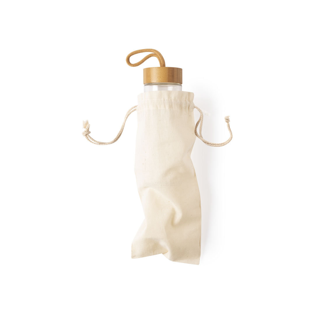 Flaschen-Tasche Marcex aus Baumwolle 12x33 cm – bedruckbar