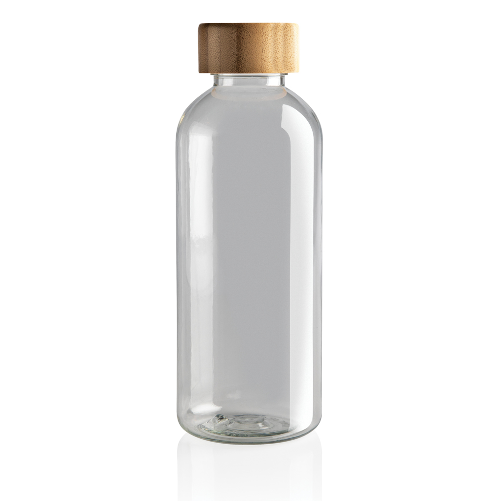 rPET Trinkflasche 660ml mit Bambus-Deckel zum Bedrucken | RCS