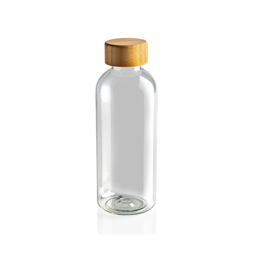 rPET Trinkflasche 660ml mit Bambus-Deckel zum Bedrucken | RCS