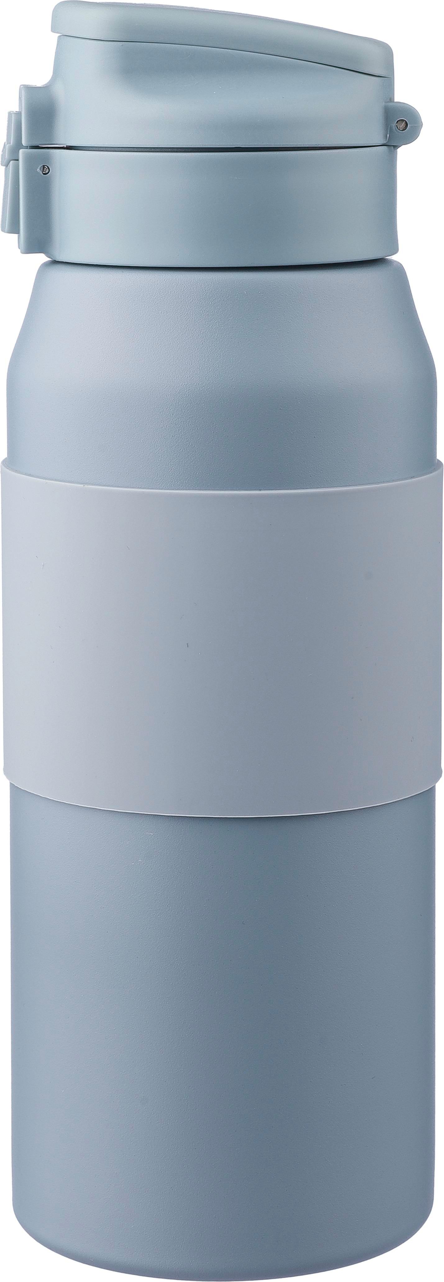 Doppelwandige Edelstahl-Trinkflasche 800 ml Katie mit Strohhalm