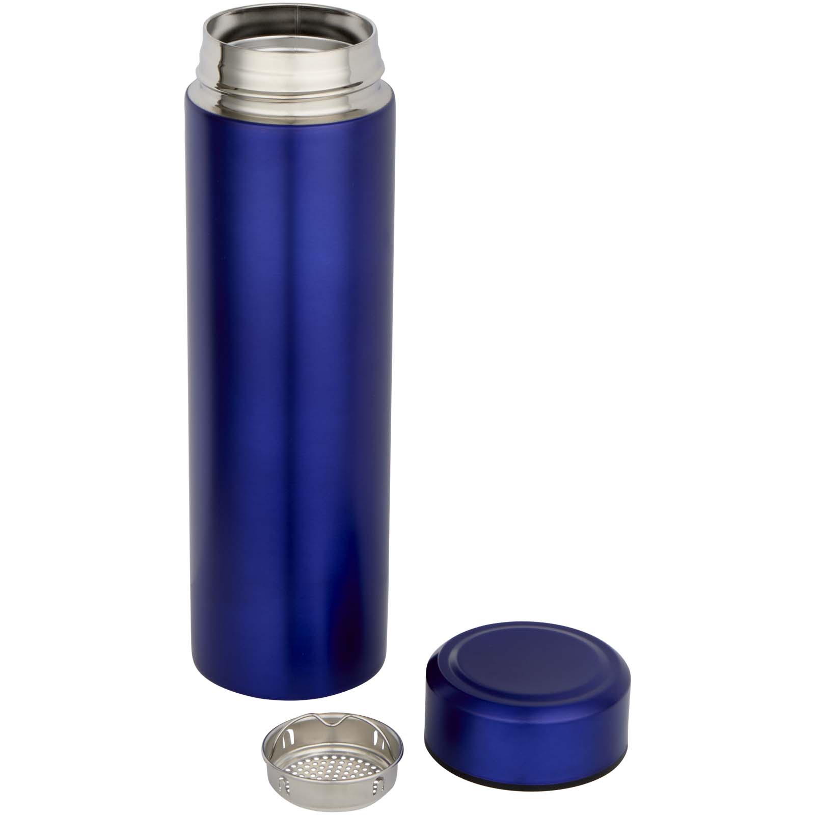 Edelstahl Isolierflasche 450 ml Taylor mit Teesieb – Doppelwand, bedruckbar