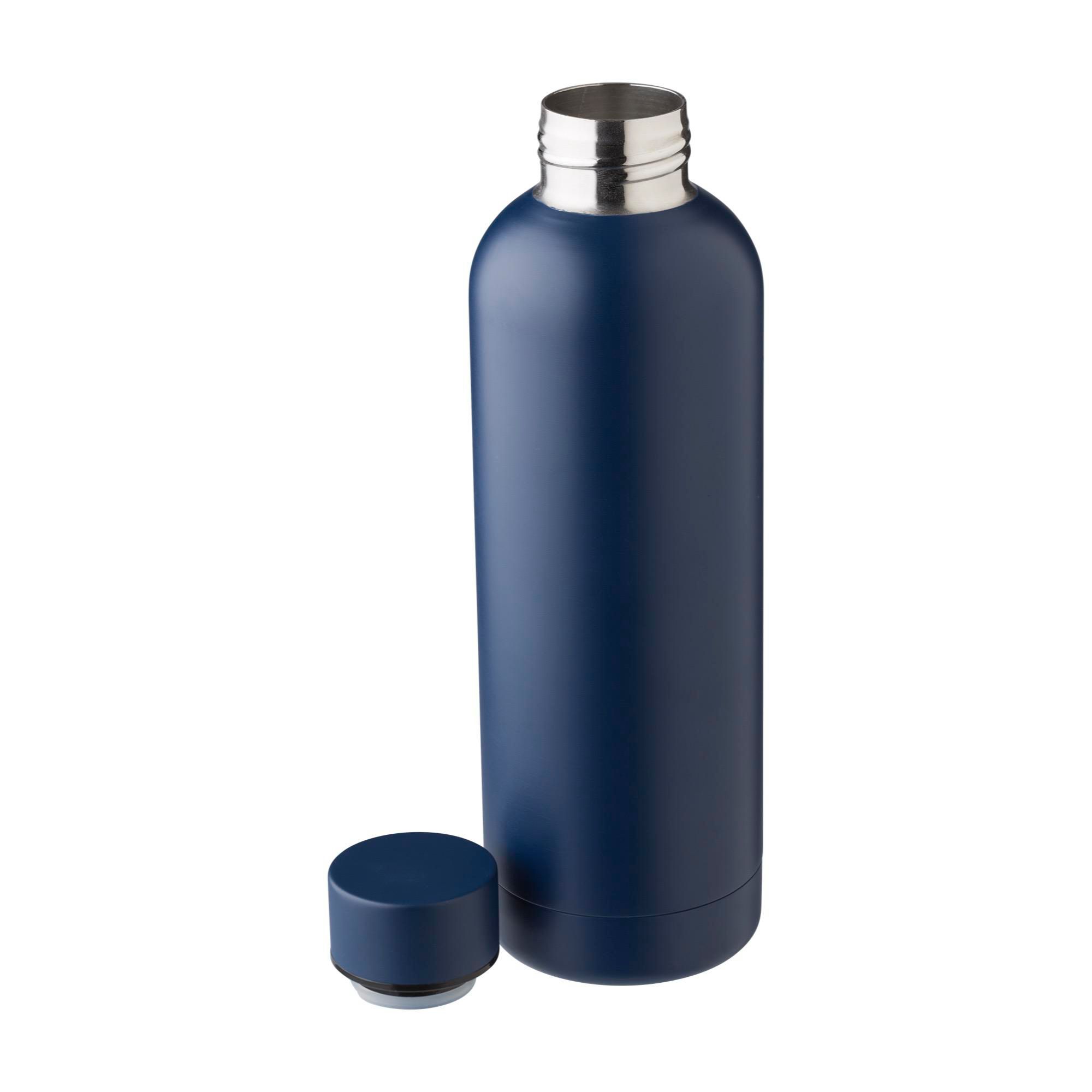 Edelstahl-Trinkflasche recycelt, 500 ml, doppelwandig, bedruckbar