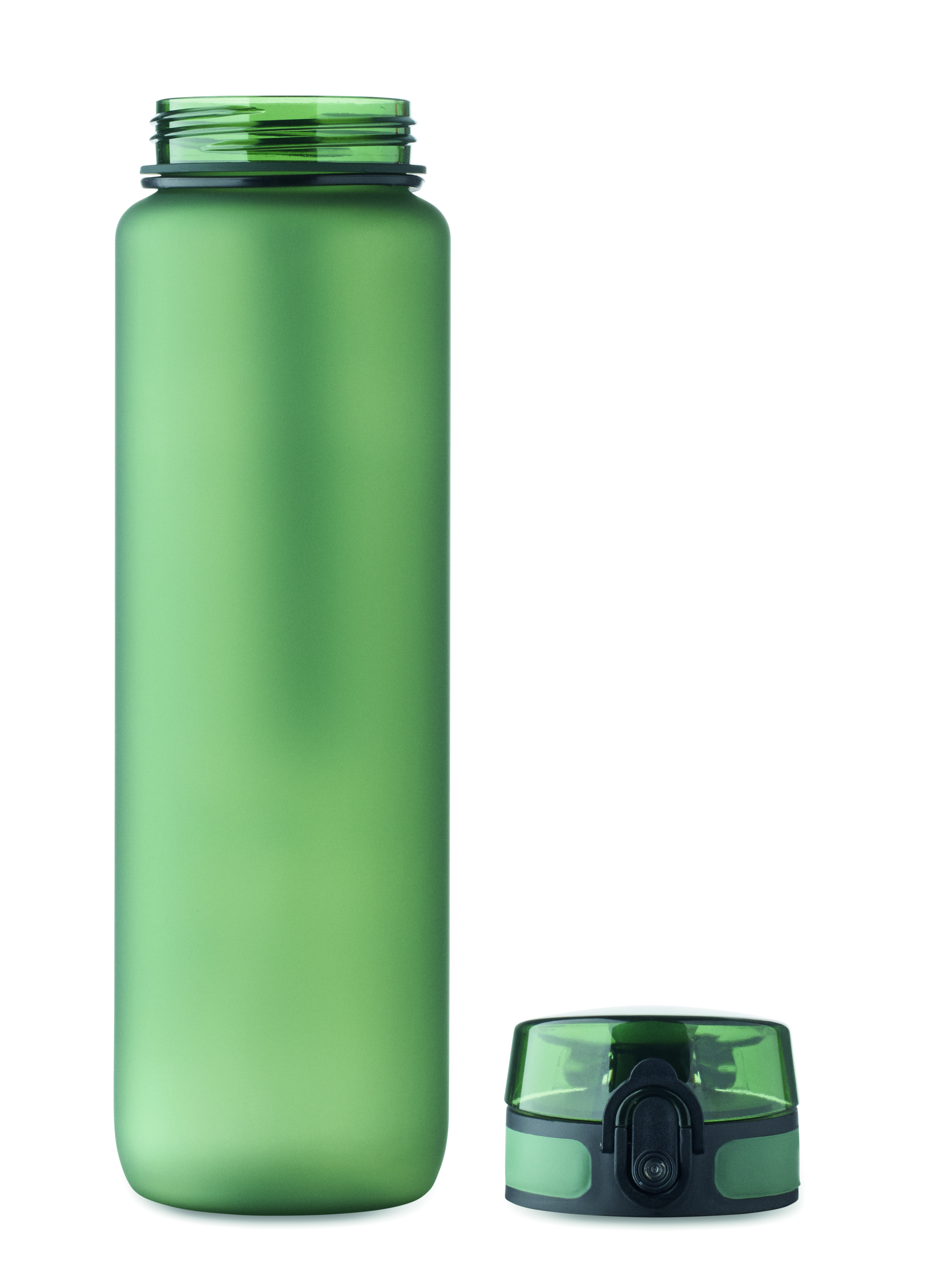Sport-Trinkflasche RPET 1L ISFORDEN MARK – bedruckbar, mit Trageriemen