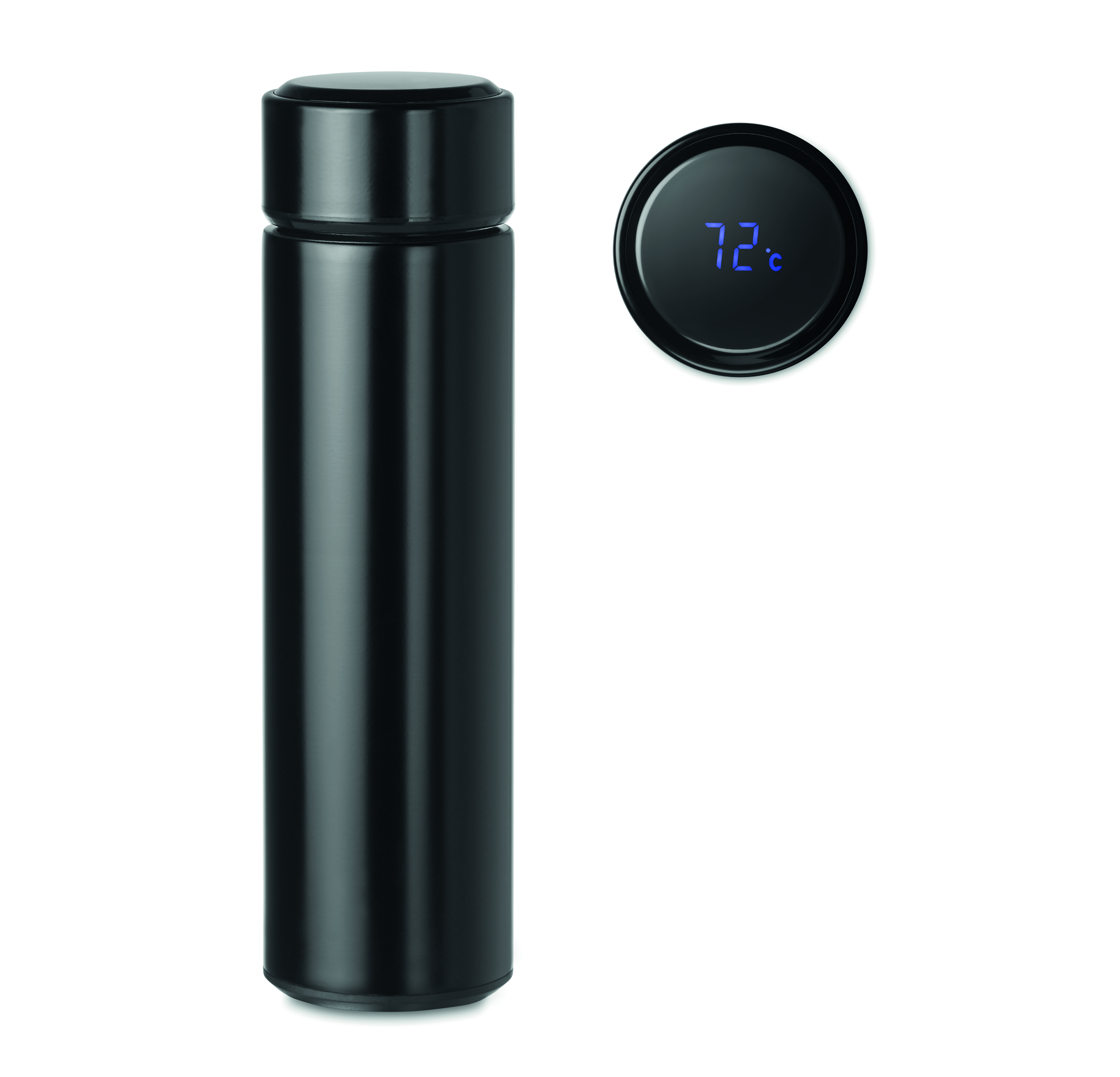 Isolierkanne Edelstahl 450ml mit LED-Temperaturanzeige & Tee-Sieb