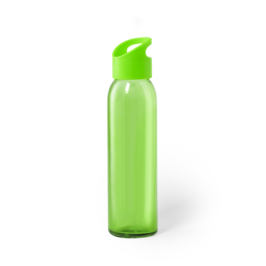 Trinkflasche Tinof aus Glas, 470 ml – bedruckbar als Werbeartikel