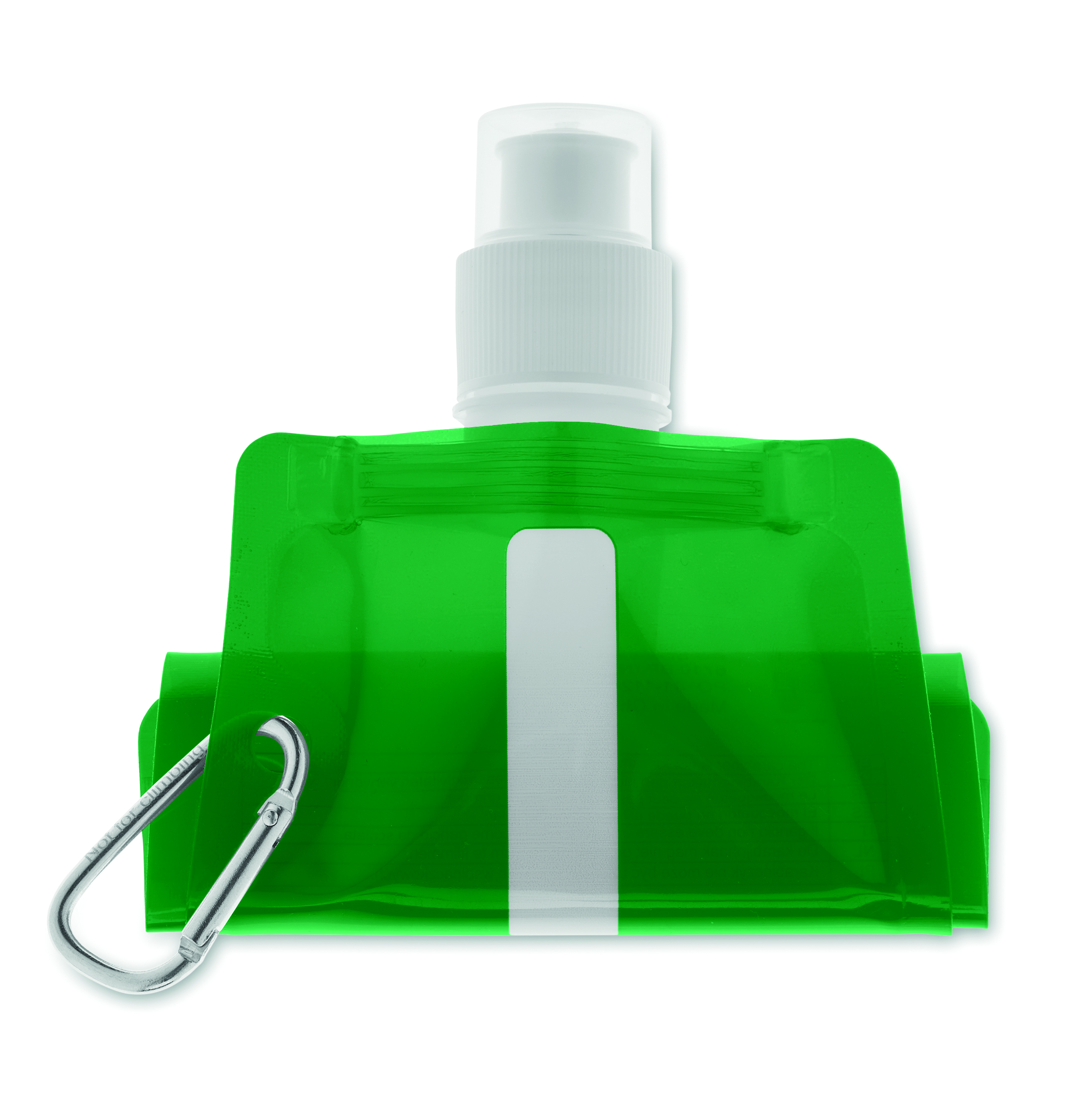 Faltbare Wasserflasche GATES aus PET, 480 ml – bedruckbar