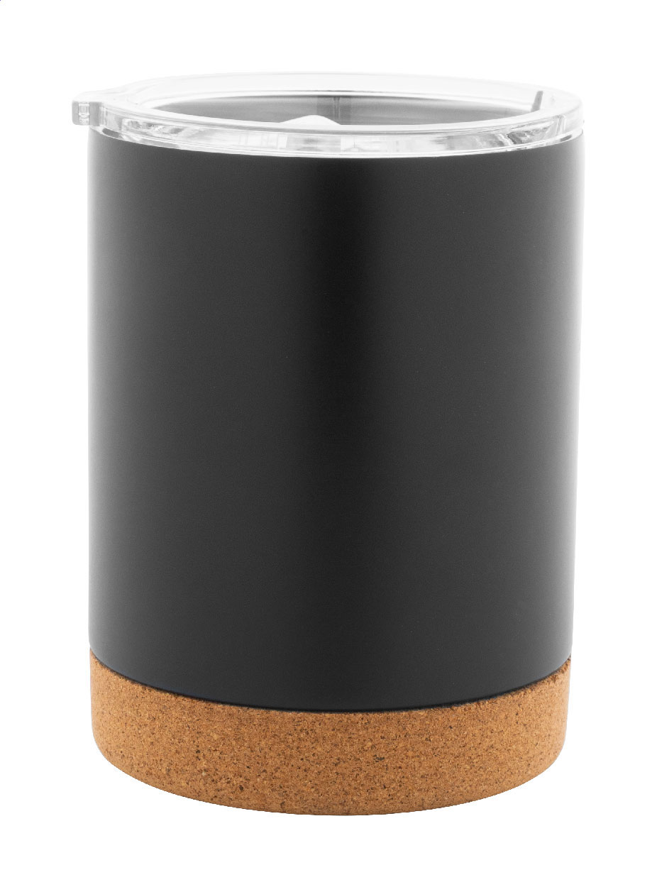 Thermobecher Corgox 330 ml – Edelstahl mit Korkfuß, bedruckbar