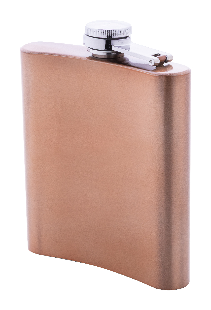 Flachmann recycelter Edelstahl, 200 ml – bedruckbar als Werbeartikel
