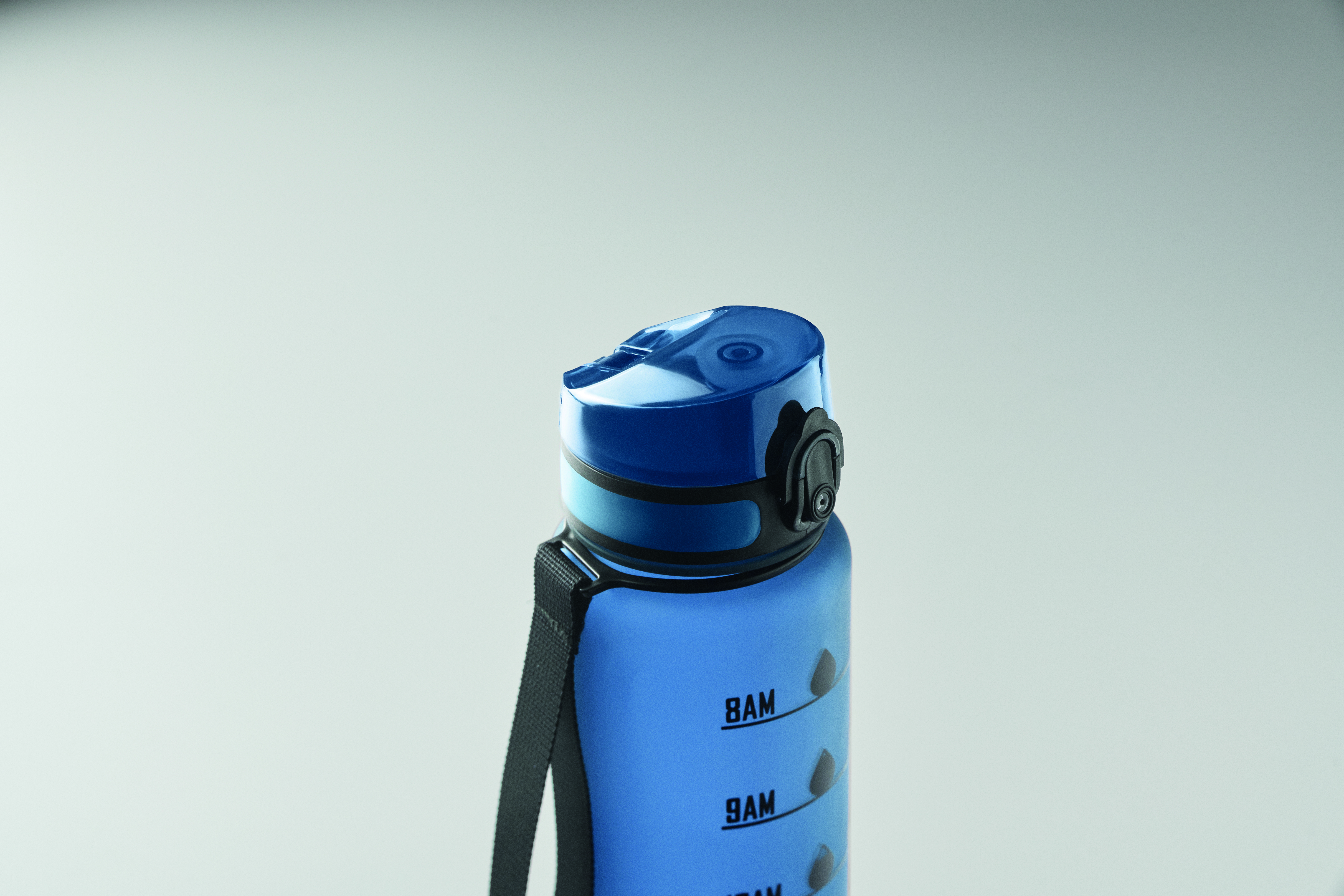 Sport-Trinkflasche RPET 1L ISFORDEN MARK – bedruckbar, mit Trageriemen