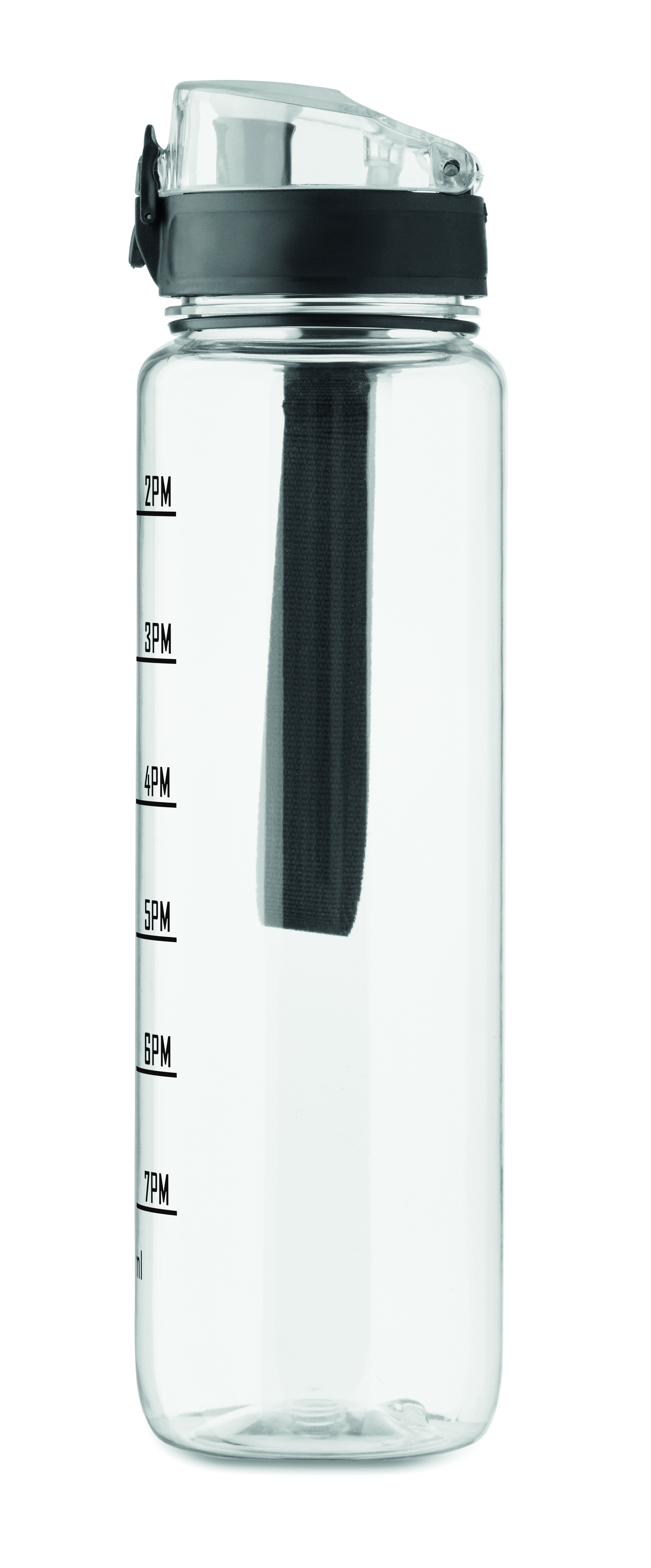Sport-Trinkflasche RPET 1L ISFORDEN MARK – bedruckbar, mit Trageriemen