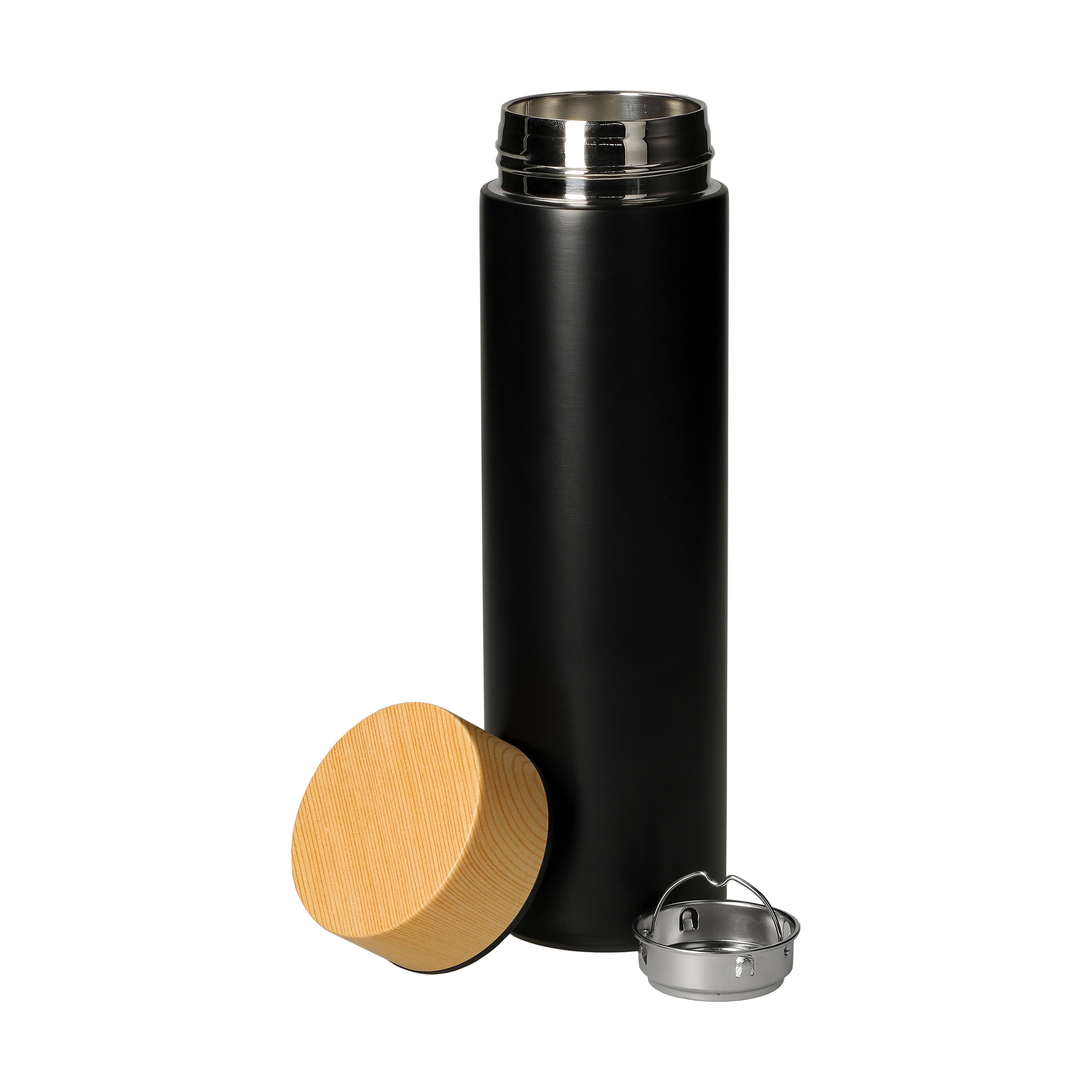 Vakuumflasche Astana 450 ml – Edelstahl Thermosflasche mit Siebeinsatz