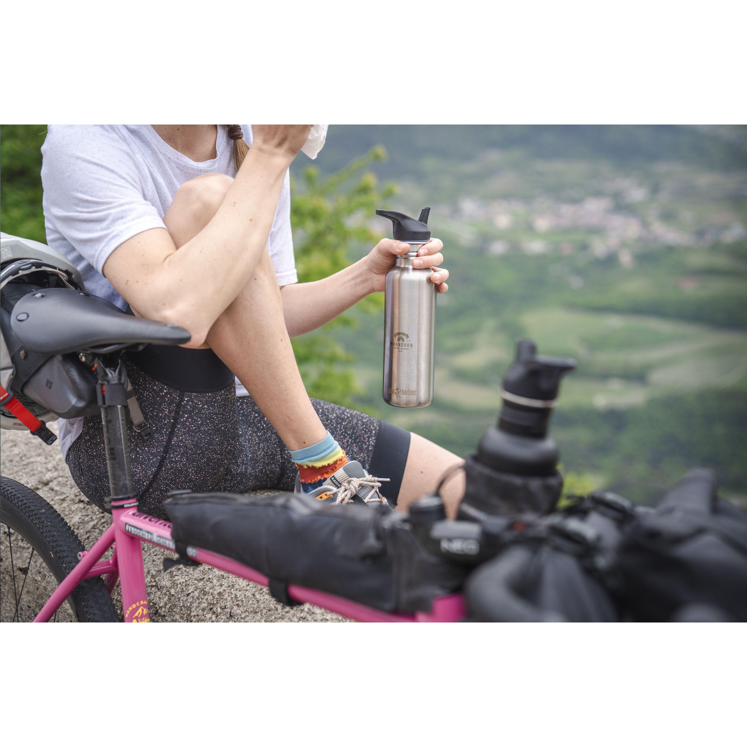 Klean Kanteen Classic Edelstahl-Trinkflasche 800 ml mit Sport Cap