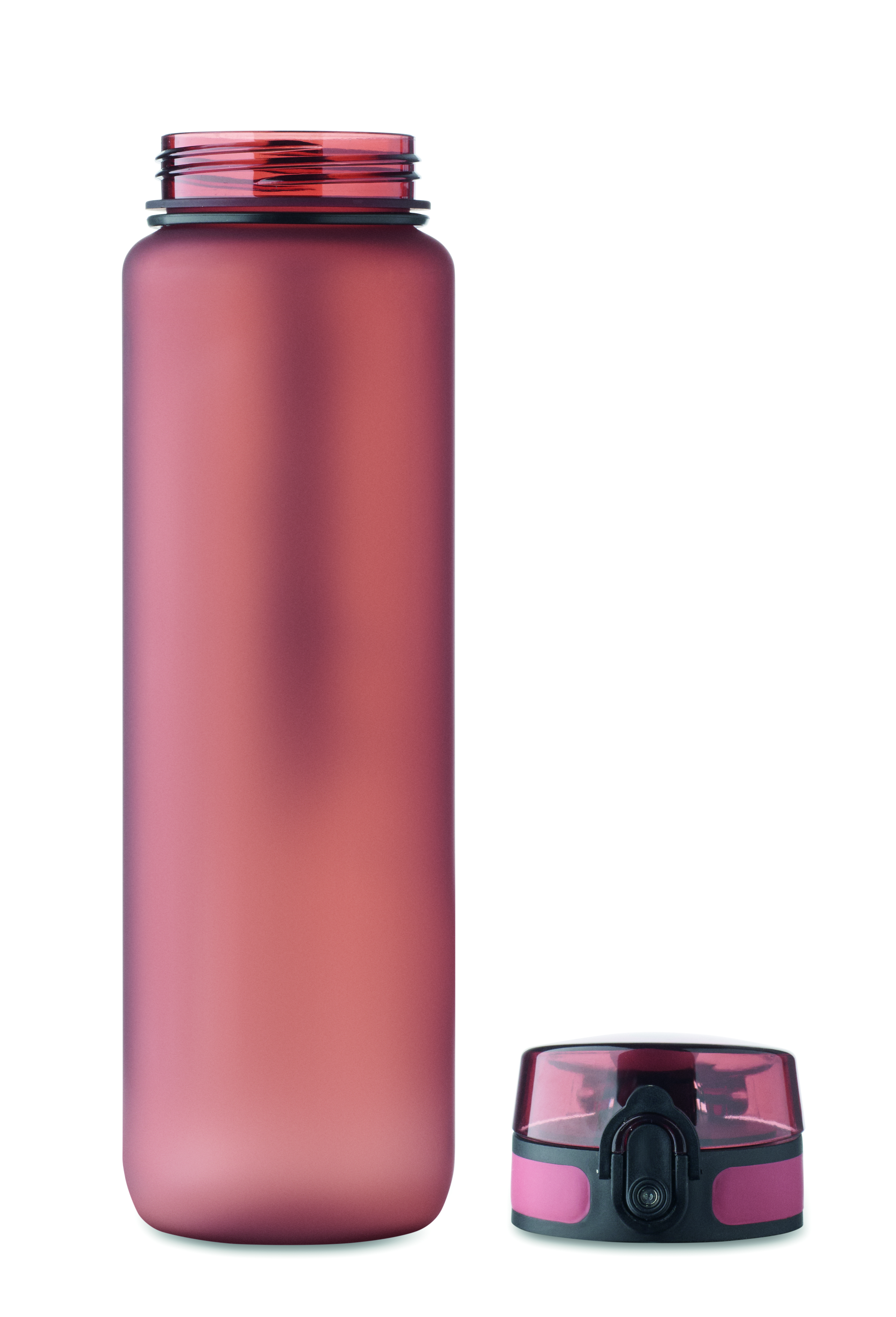 Sport-Trinkflasche RPET 1L ISFORDEN MARK – bedruckbar, mit Trageriemen