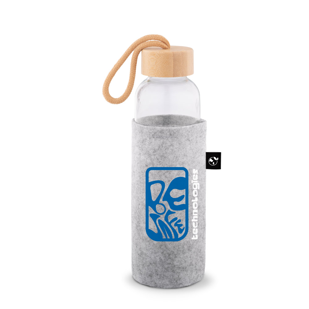 Flaschenhülle aus recyceltem Filz (100% rPET) – Schutzhülle STOREY