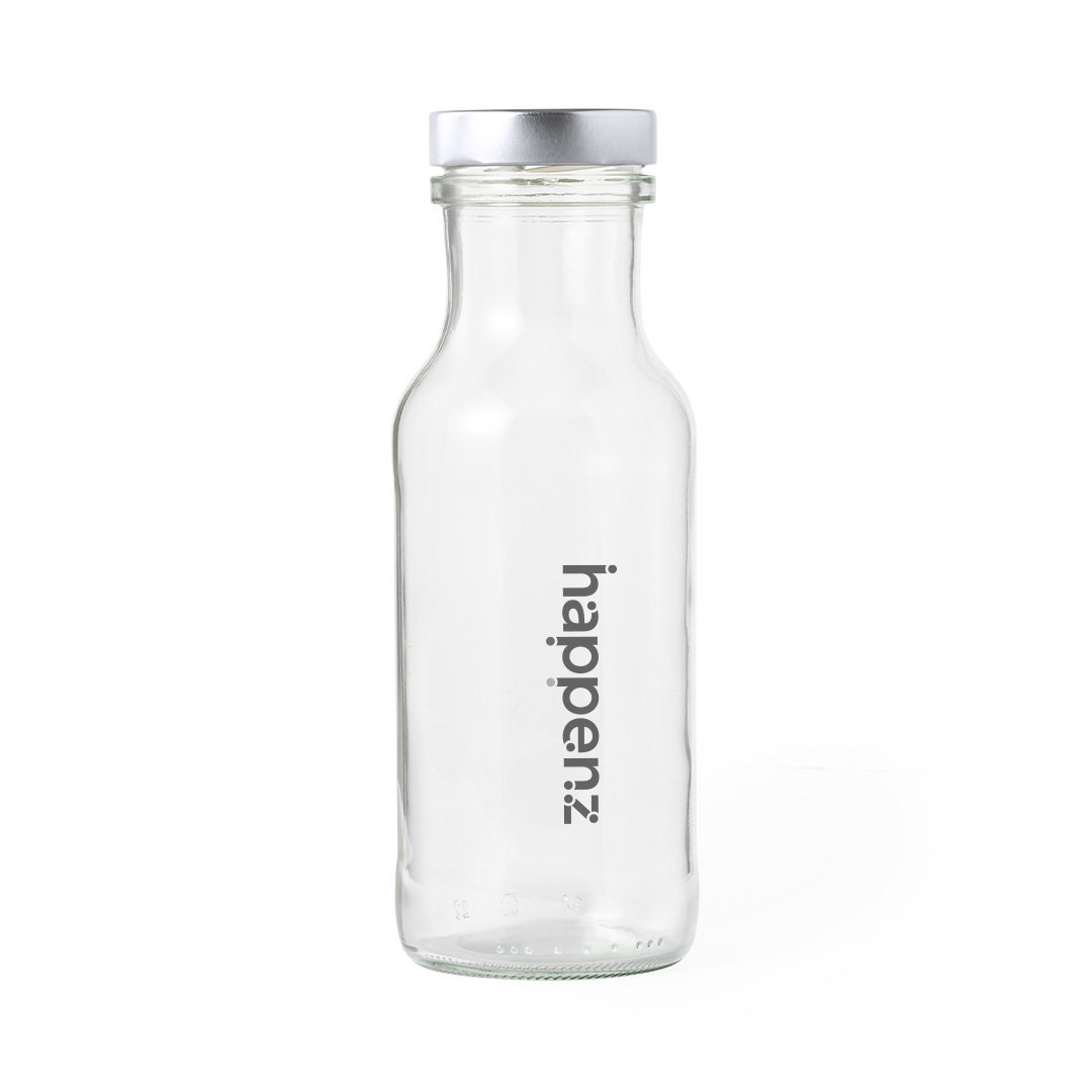 Trinkflasche Dinsak aus Glas, 785 ml, mit Metall-Schraubdeckel