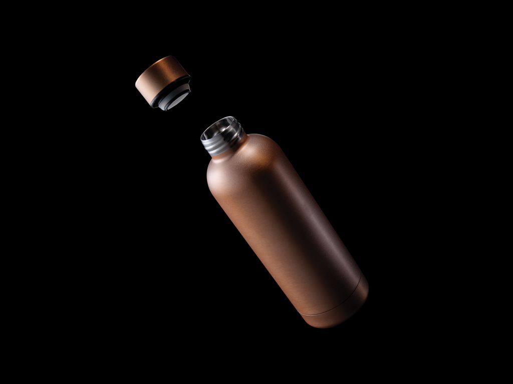 Impact Vakuumflasche 500 ml recycelter Edelstahl RCS – bedruckbar