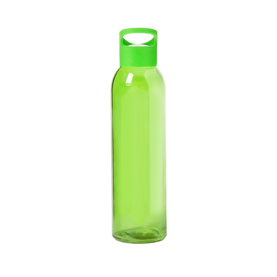 Trinkflasche Tinof aus Glas, 470 ml – bedruckbar als Werbeartikel