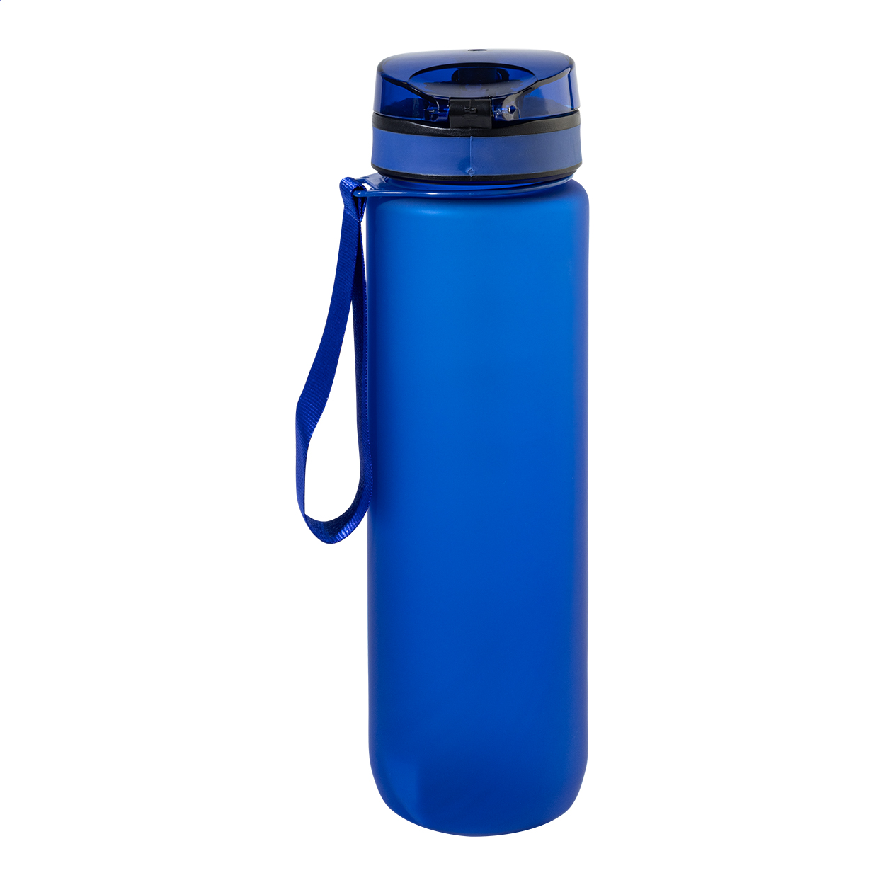 RPET Trinkflasche 1000 ml mit Motivationsanzeige & Flip-Top, bedruckbar