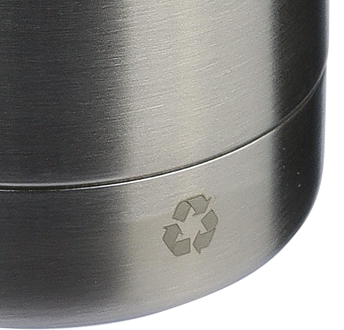 Edelstahl-Trinkflasche recycelt, 500 ml, doppelwandig, bedruckbar