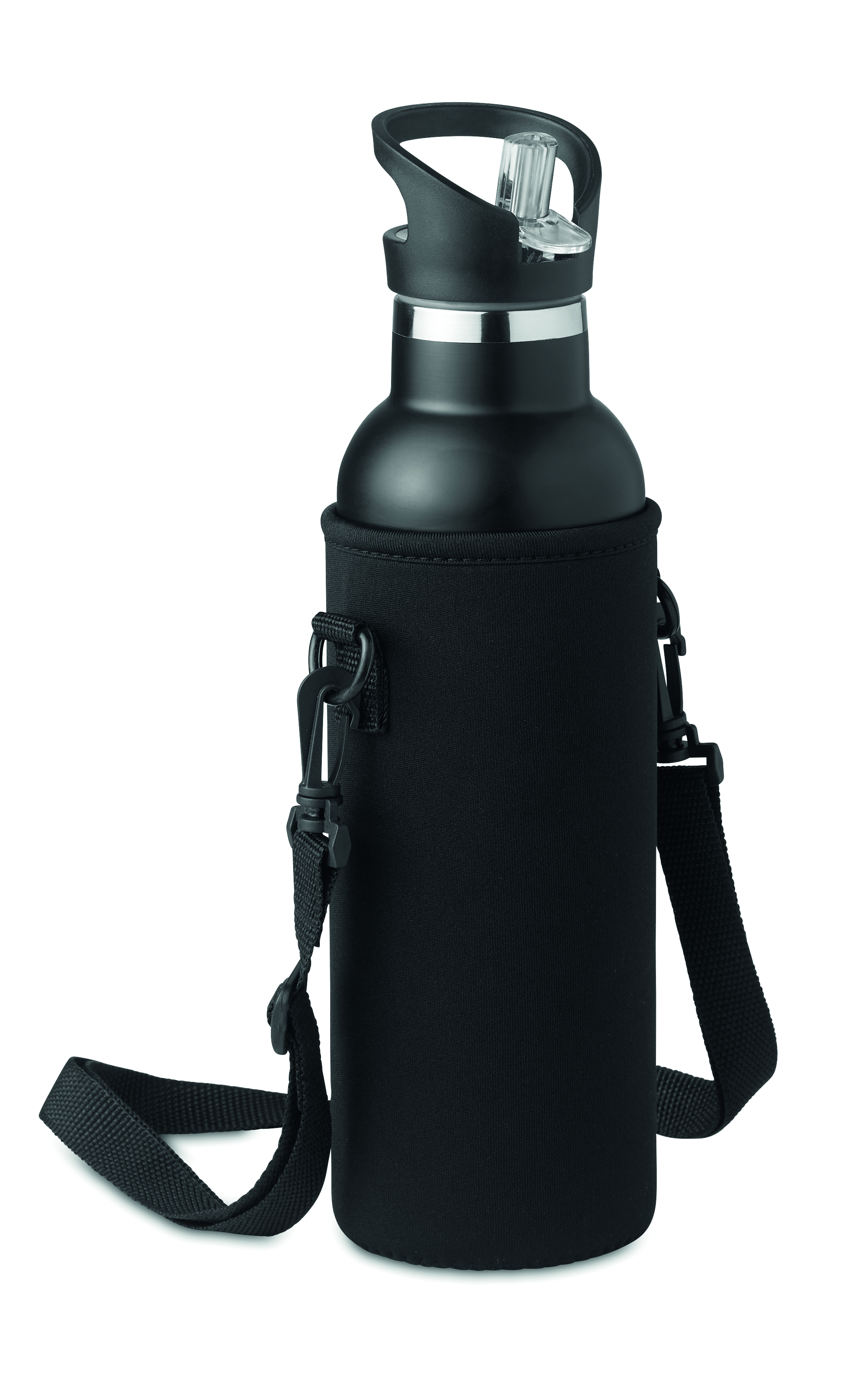 Isolierflasche TIKSI 700ml Edelstahl, doppelwandig, mit Neopren-Tasche
