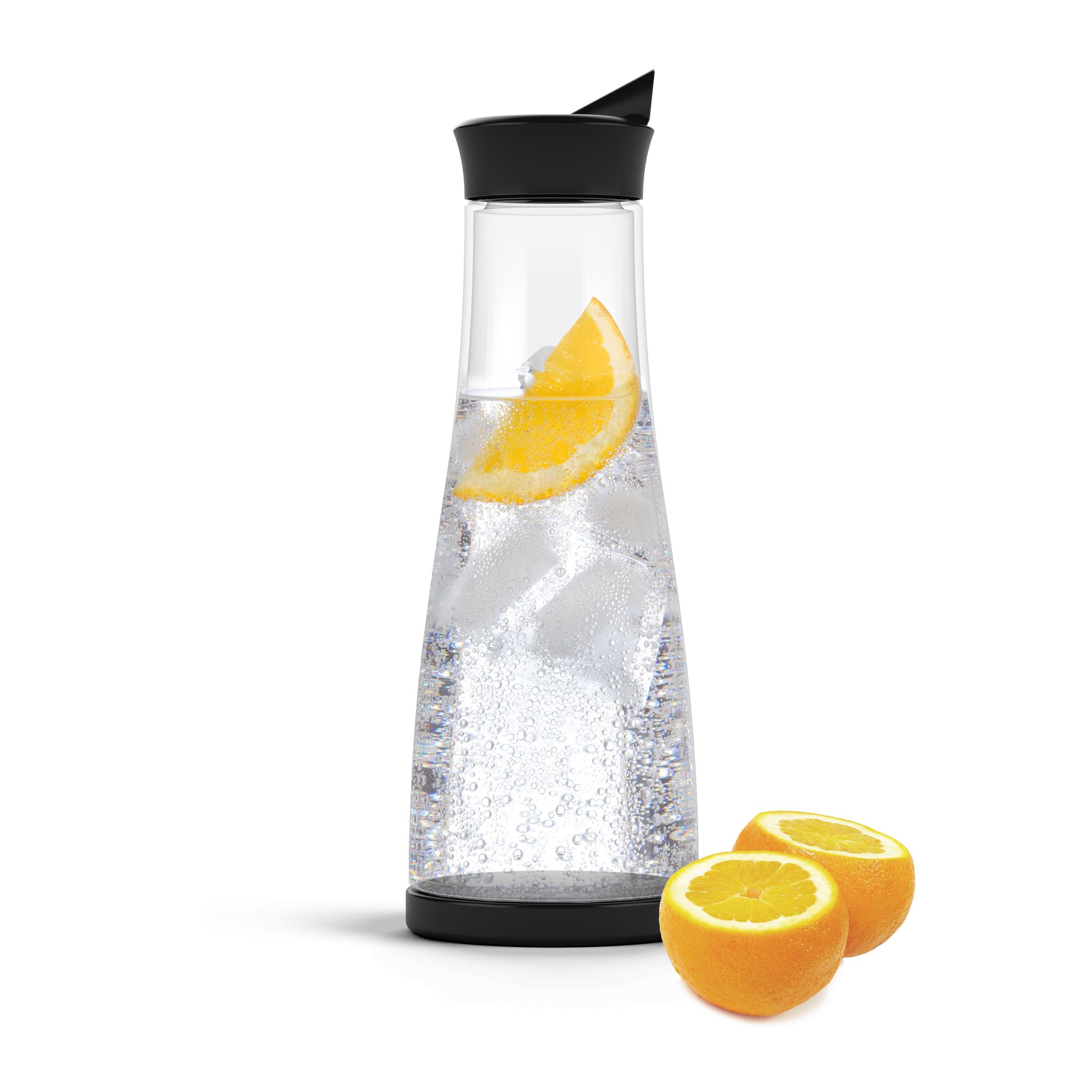 Glaskaraffe "Fresh" 1,0 l aus Soda-Lime-Glas – bedruckbar als Werbeartikel
