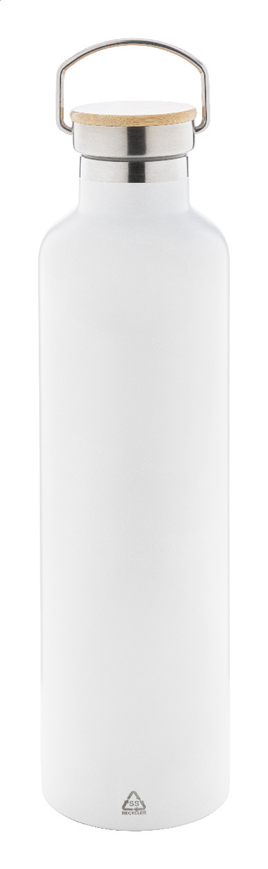 Isolierflasche 1000 ml – Edelstahl, doppelwandig, Bambusdeckel